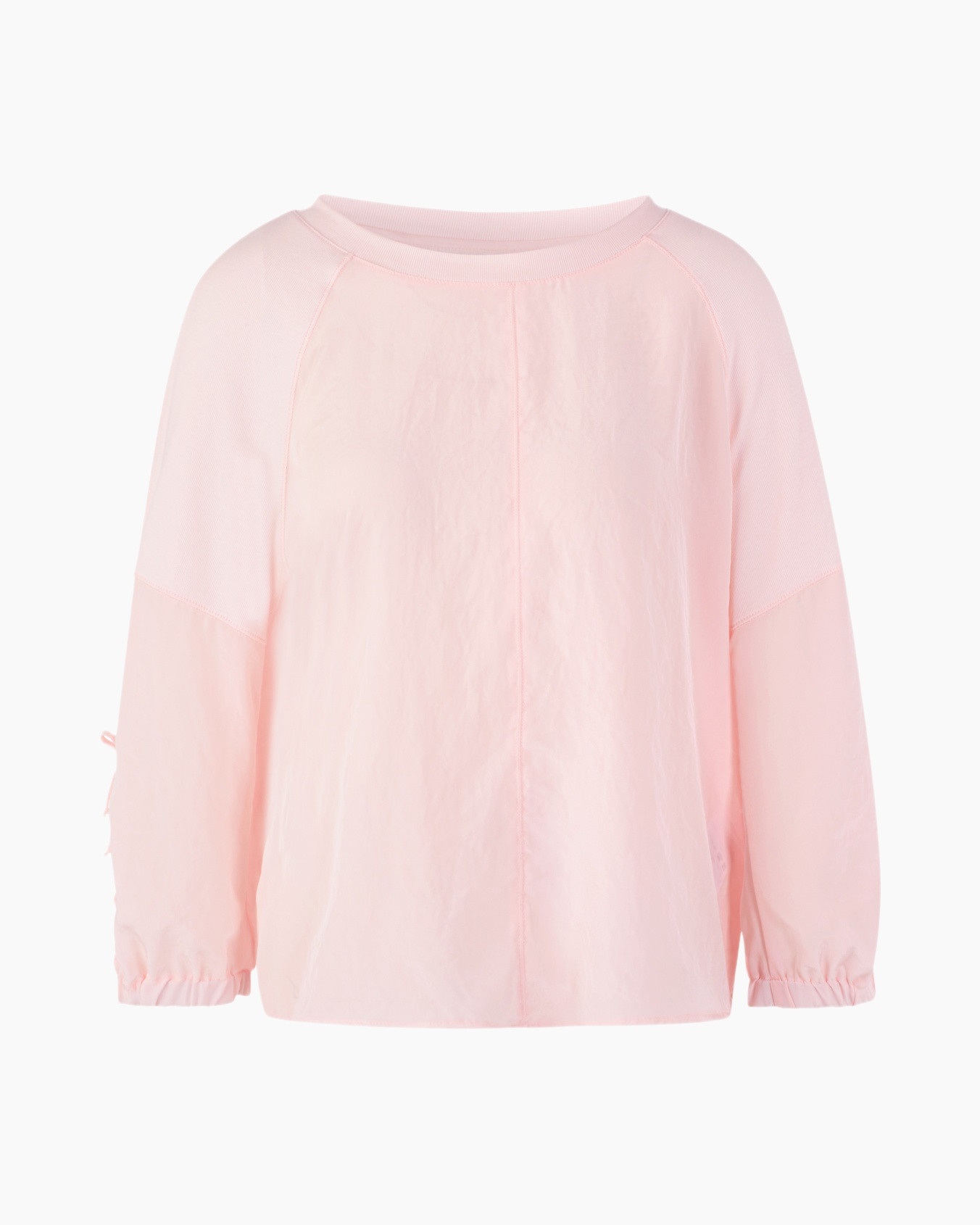 pink, long-sleeve, crewneck, shirt, pullover