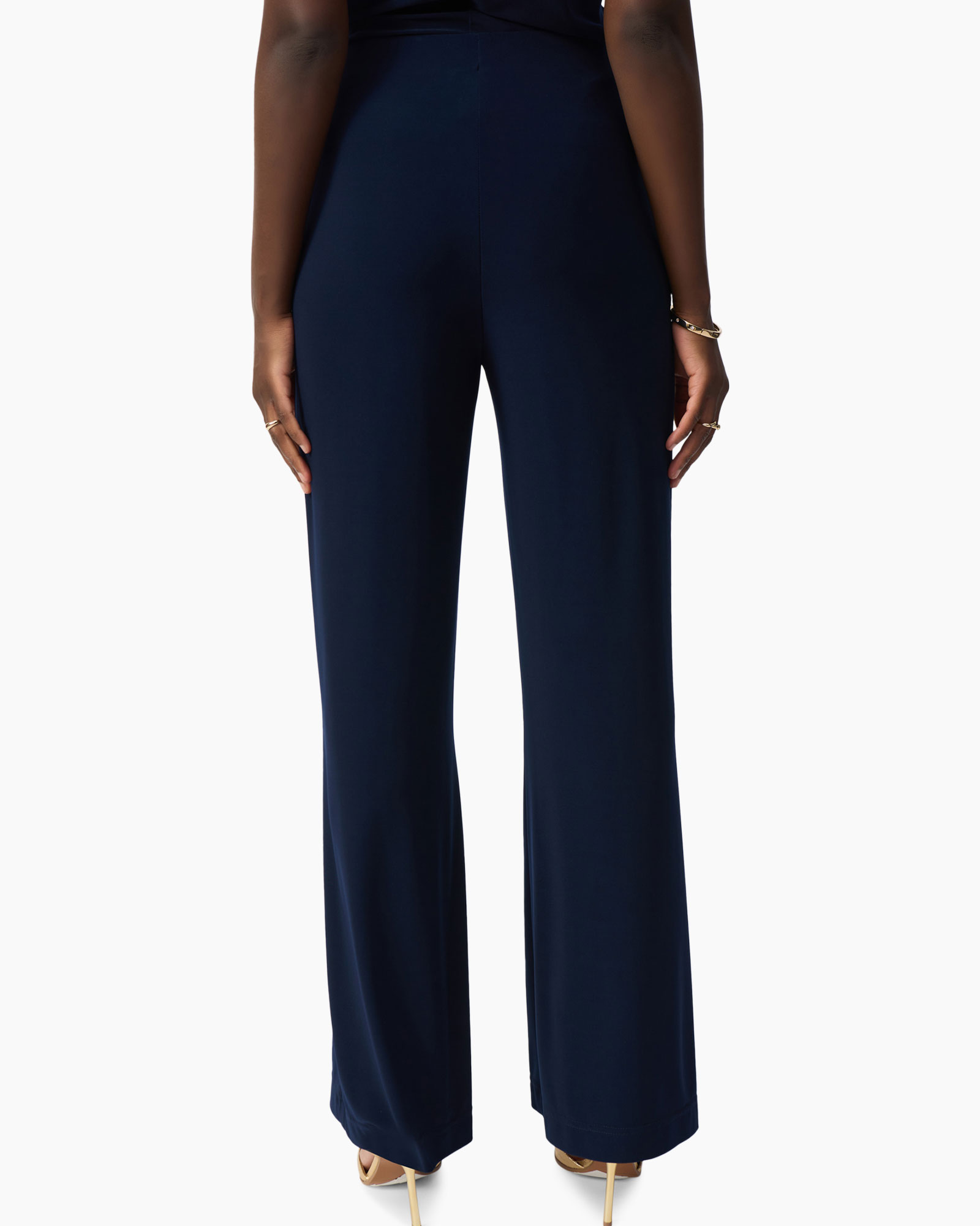 Pantalon Button Donker Blauw