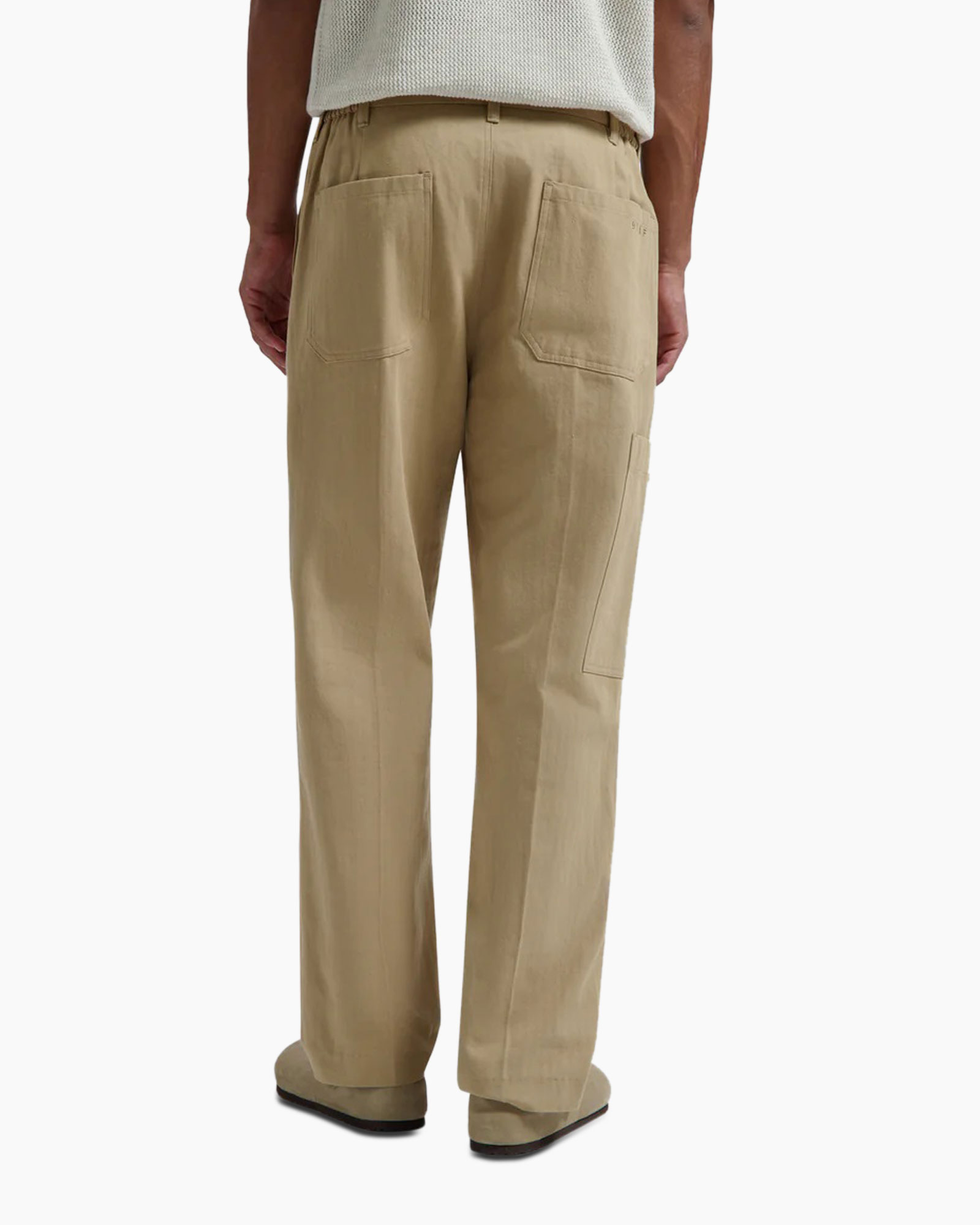 Cargobroek Utility Workwear Pants Beige