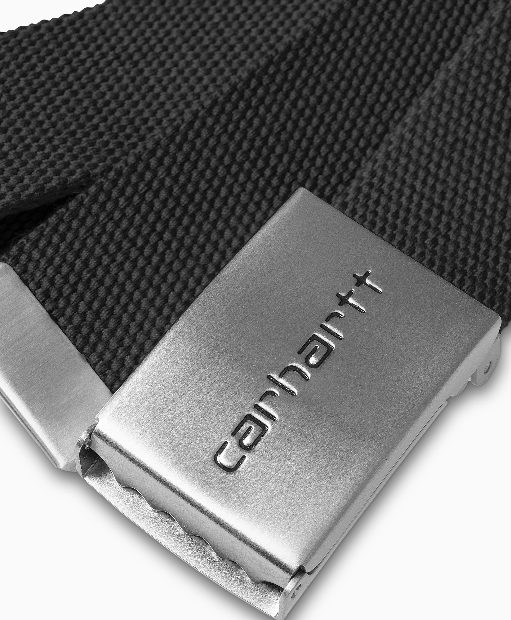 Riem Clip Belt Chrome Zwart