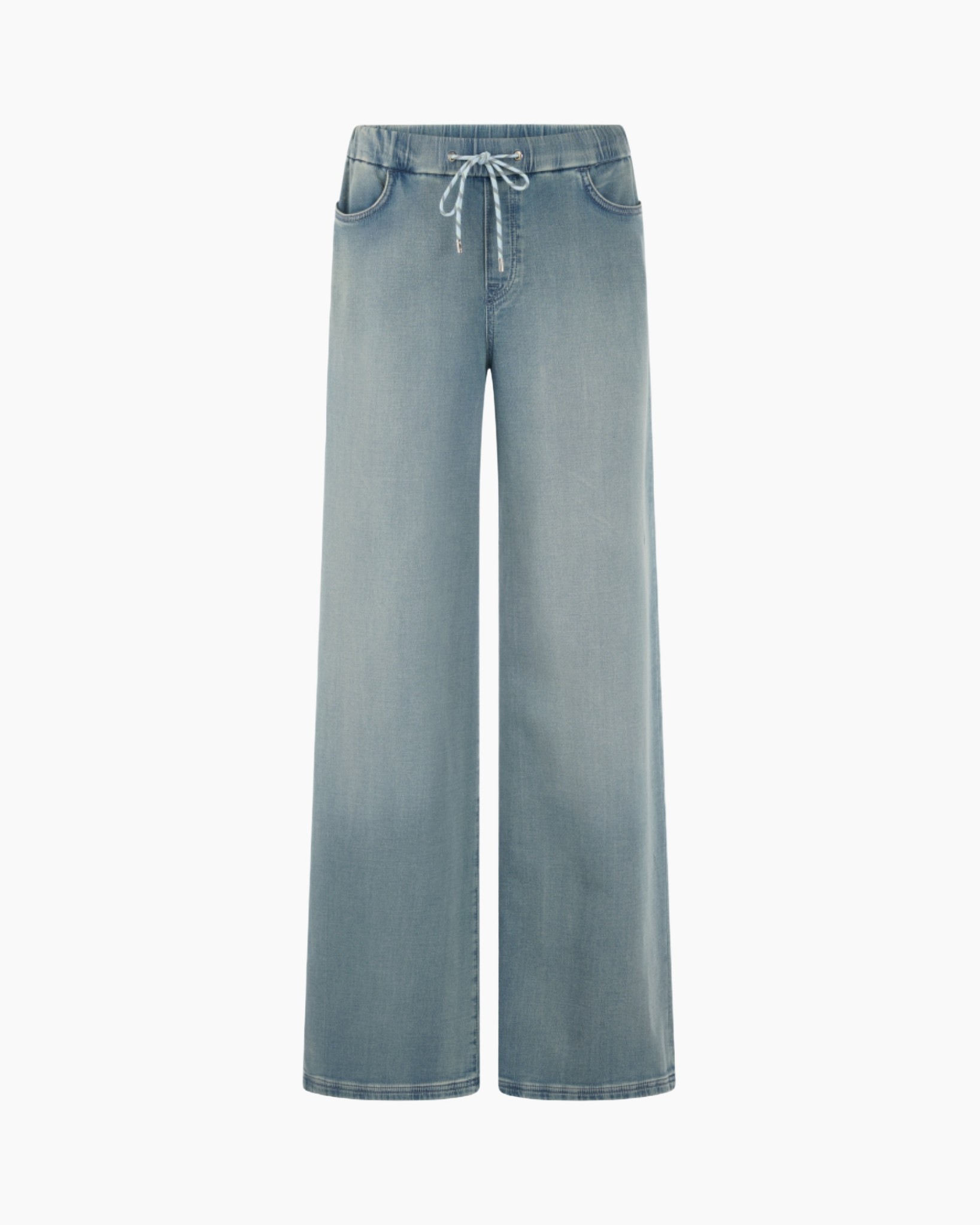 broek, spijkerbroek, wijdtewijd, wijdgestreept?, touwtjes, jeans, broek, wijd, touwsluiting, lichtwassen
