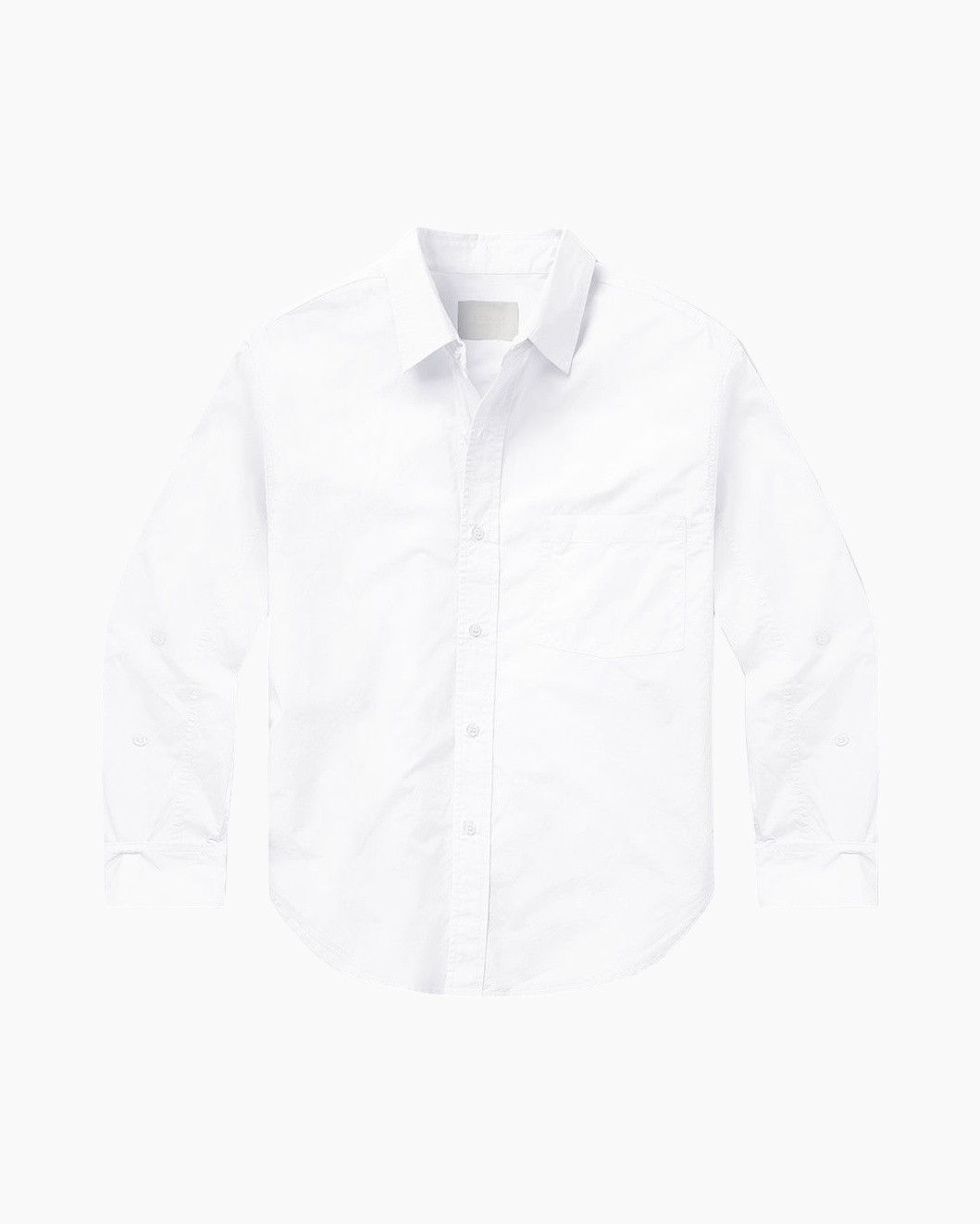 hemd, wit, mannelijke shirt, knopslag, zak