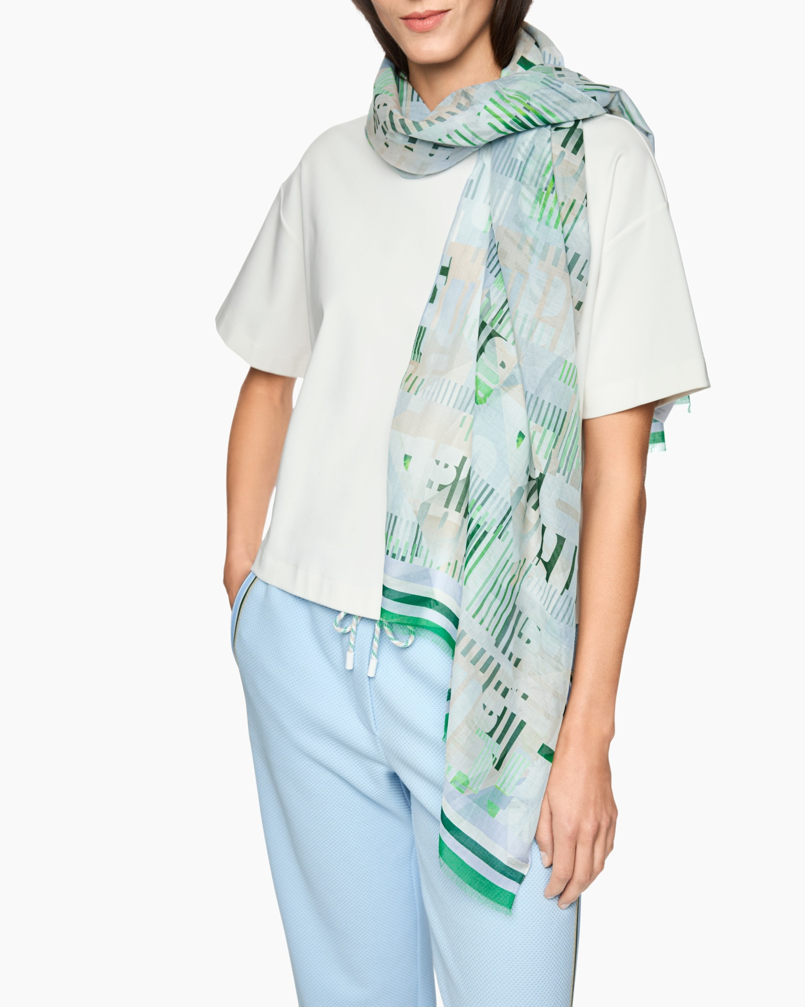 Scarf, Adult, Female, Person, Woman