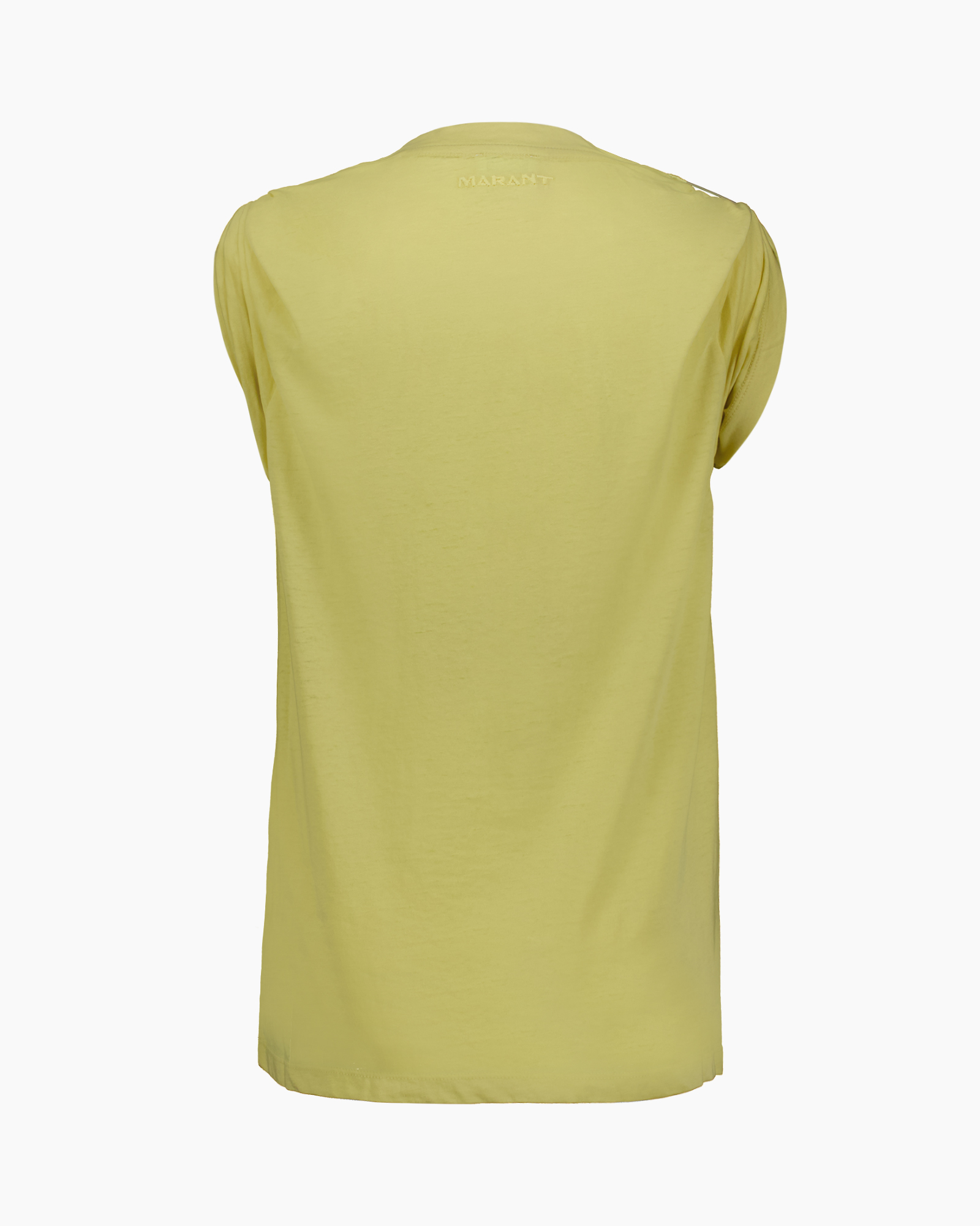 t-shirt, short sleeve, solid color, yellow, fabric