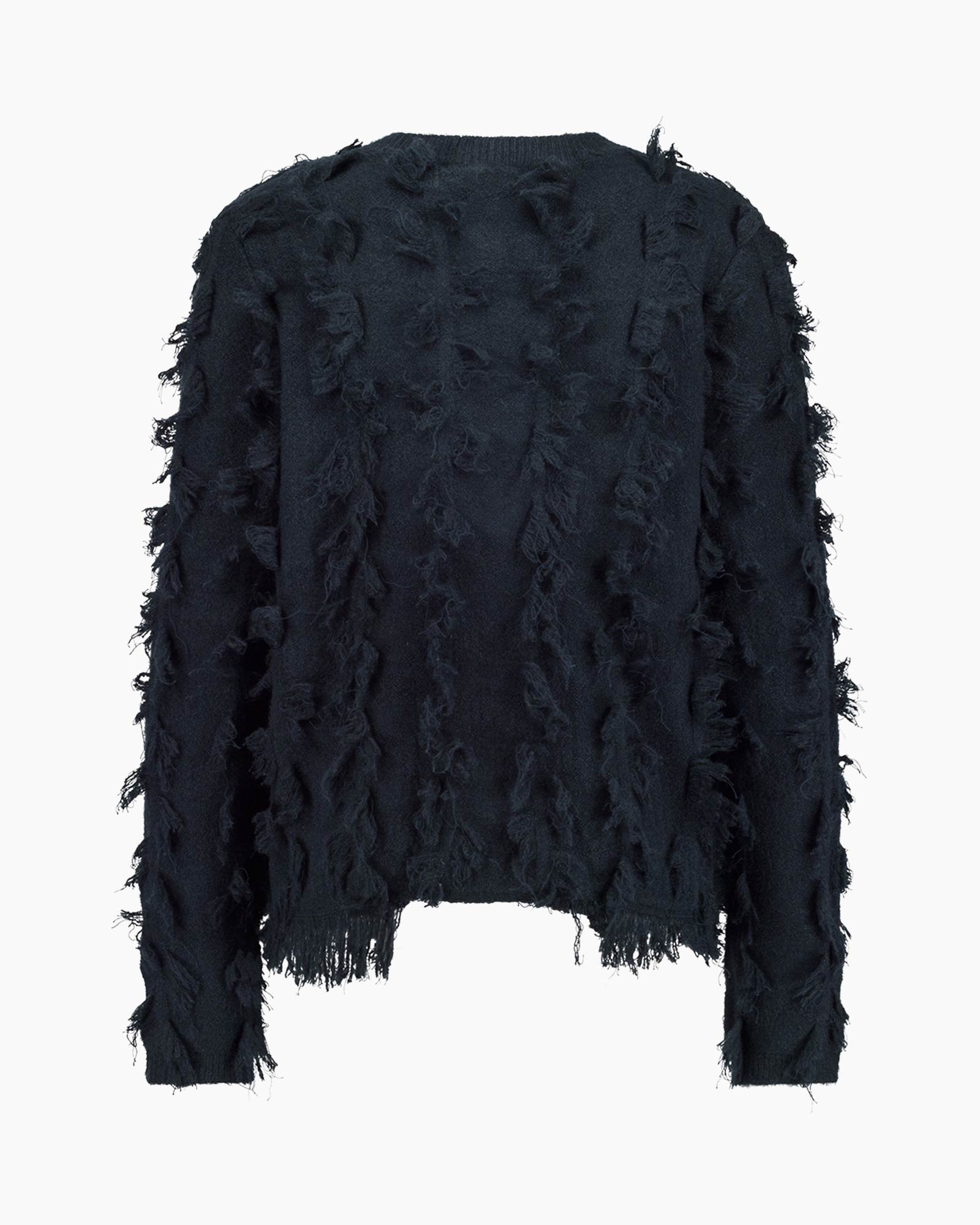 Vest Anka Fringe Cardigan Donker Blauw