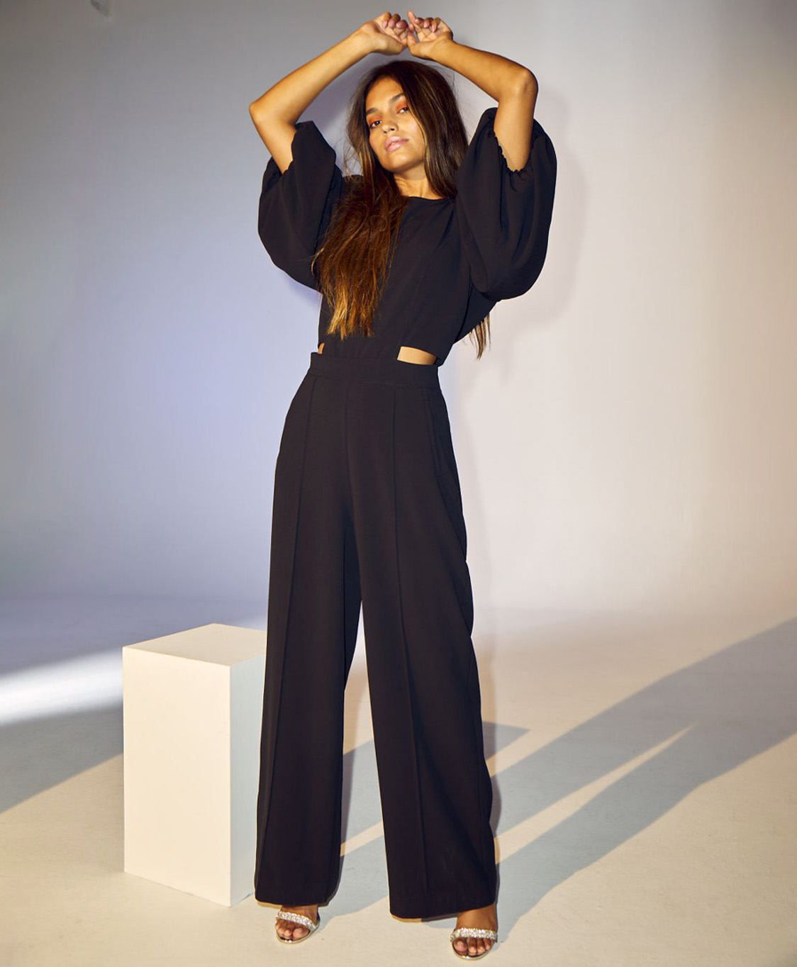 Co'couture Jumpsuit Alexa Cut Out Zwart