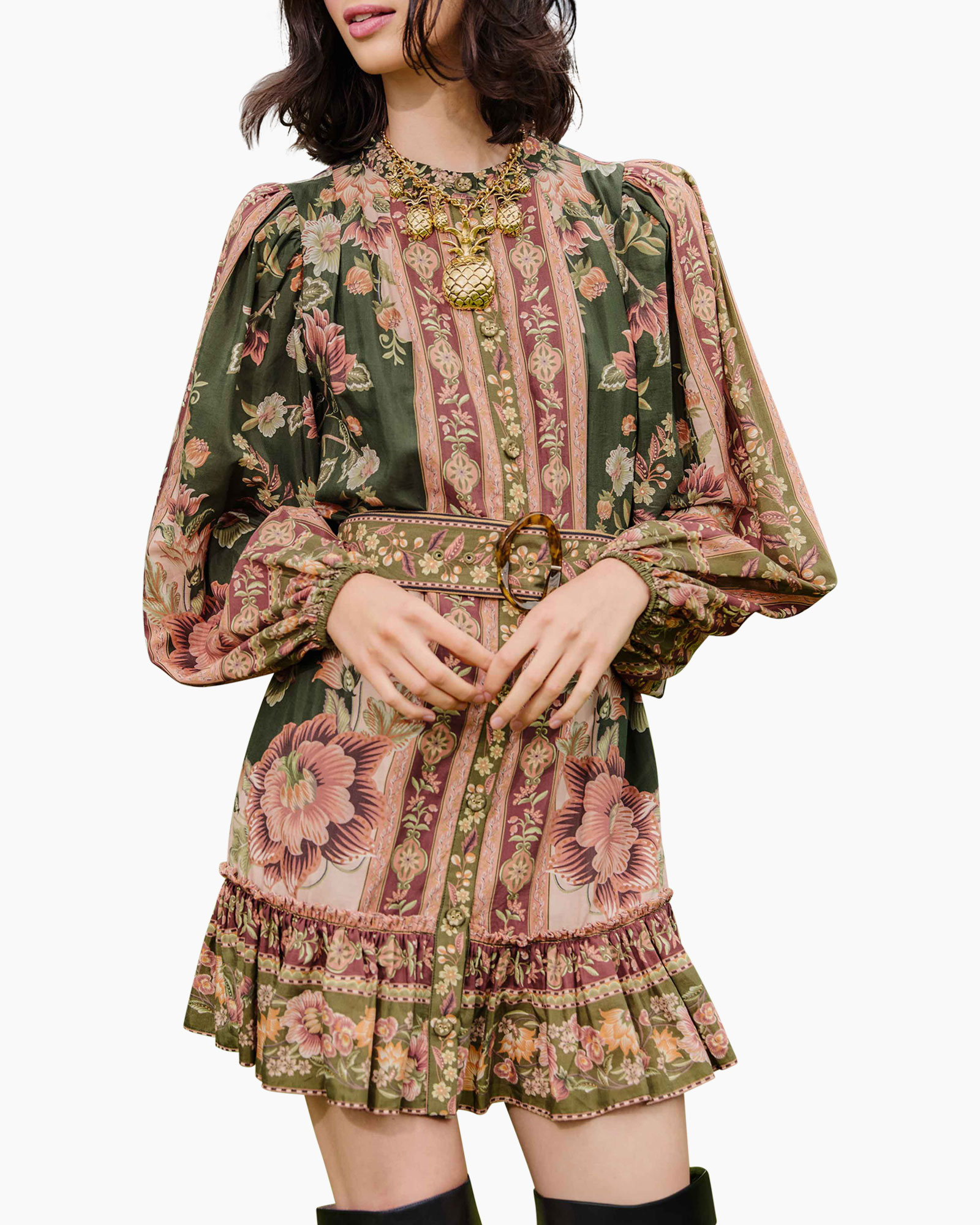 Blouse Flowering Garden Tree Mini Groen