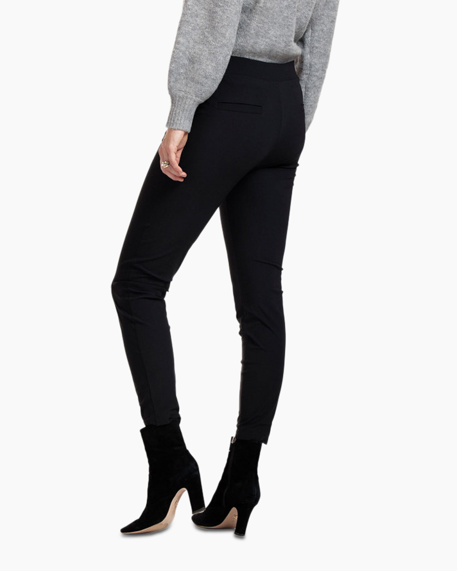 Broek Kathy Travel Fleece Trousers Zwart dessin