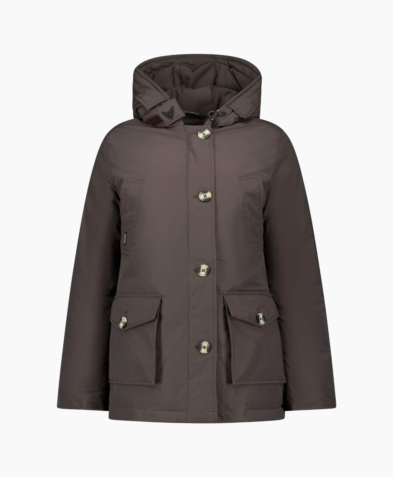Jas 4 Pocket Parka Donker Bruin
