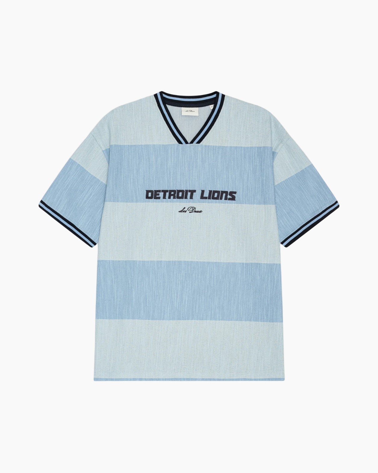 Shirt met V-hals, Korte mouwen, Blauwe strepen, Detroit Lions
