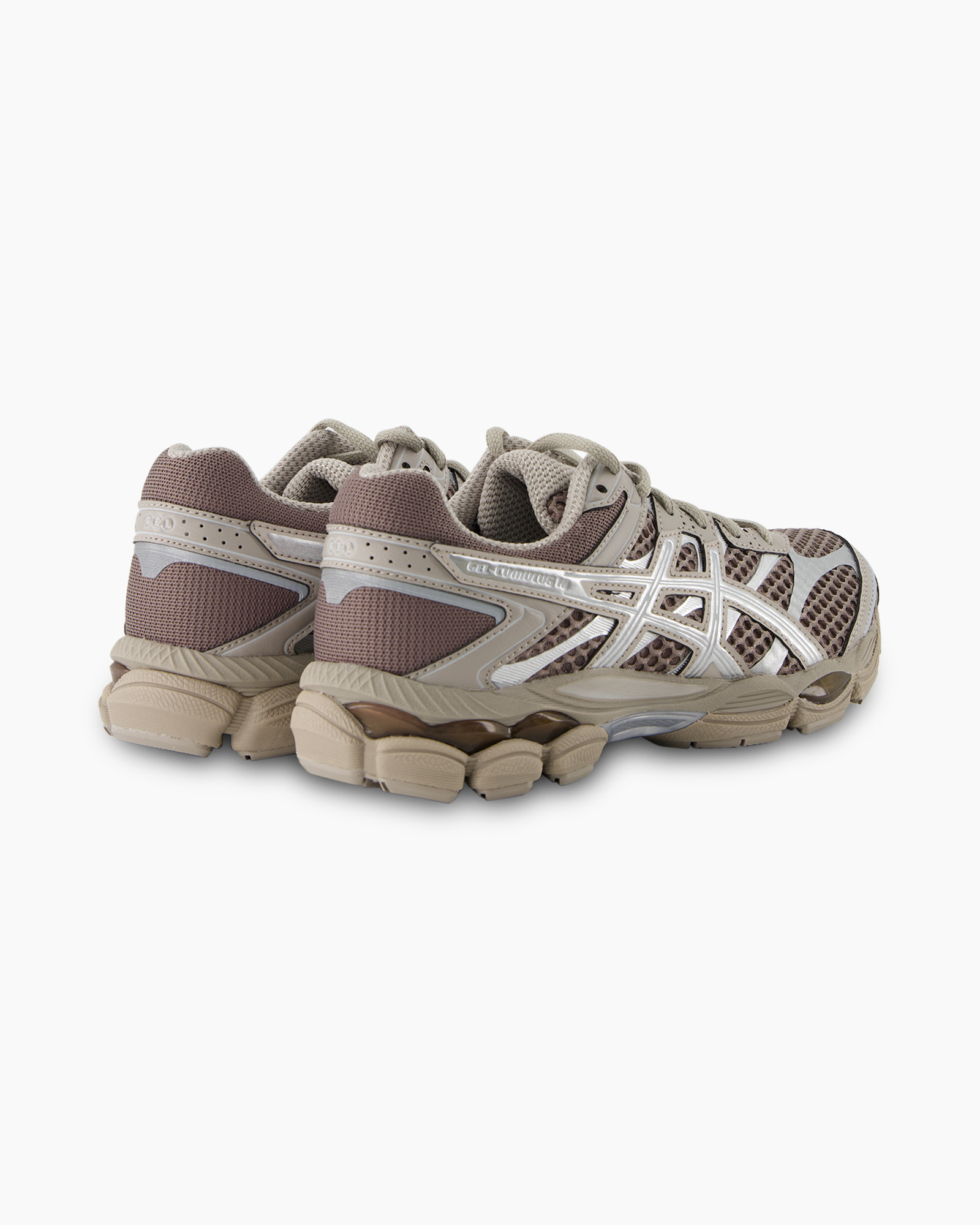 loopschoenen, athletische schoen, mesh, sneaker, tan beige