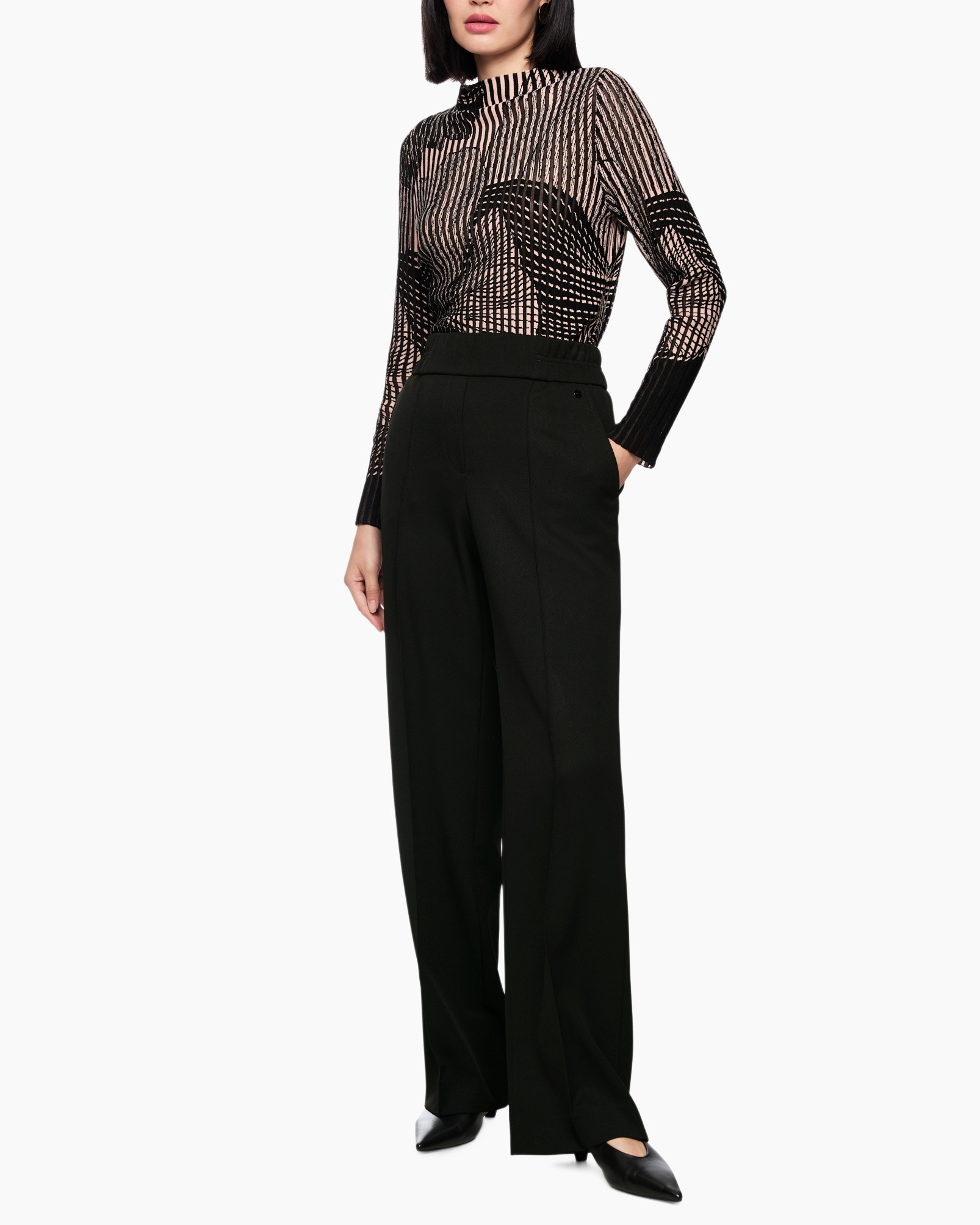 Pants, Blouse, Long Sleeve, Person, Woman