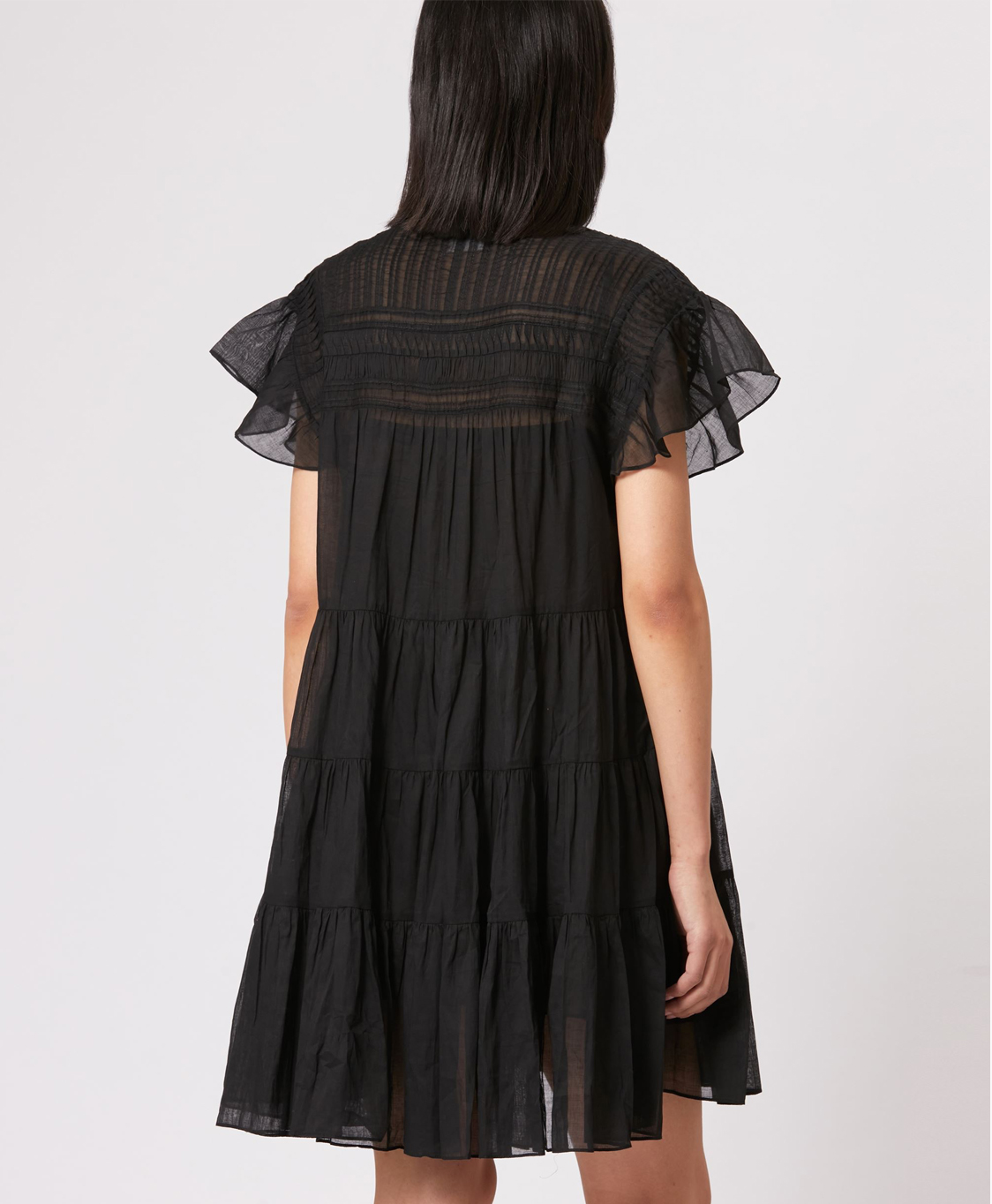Marant Étoile Mini Jurk Lanikaye Zwart