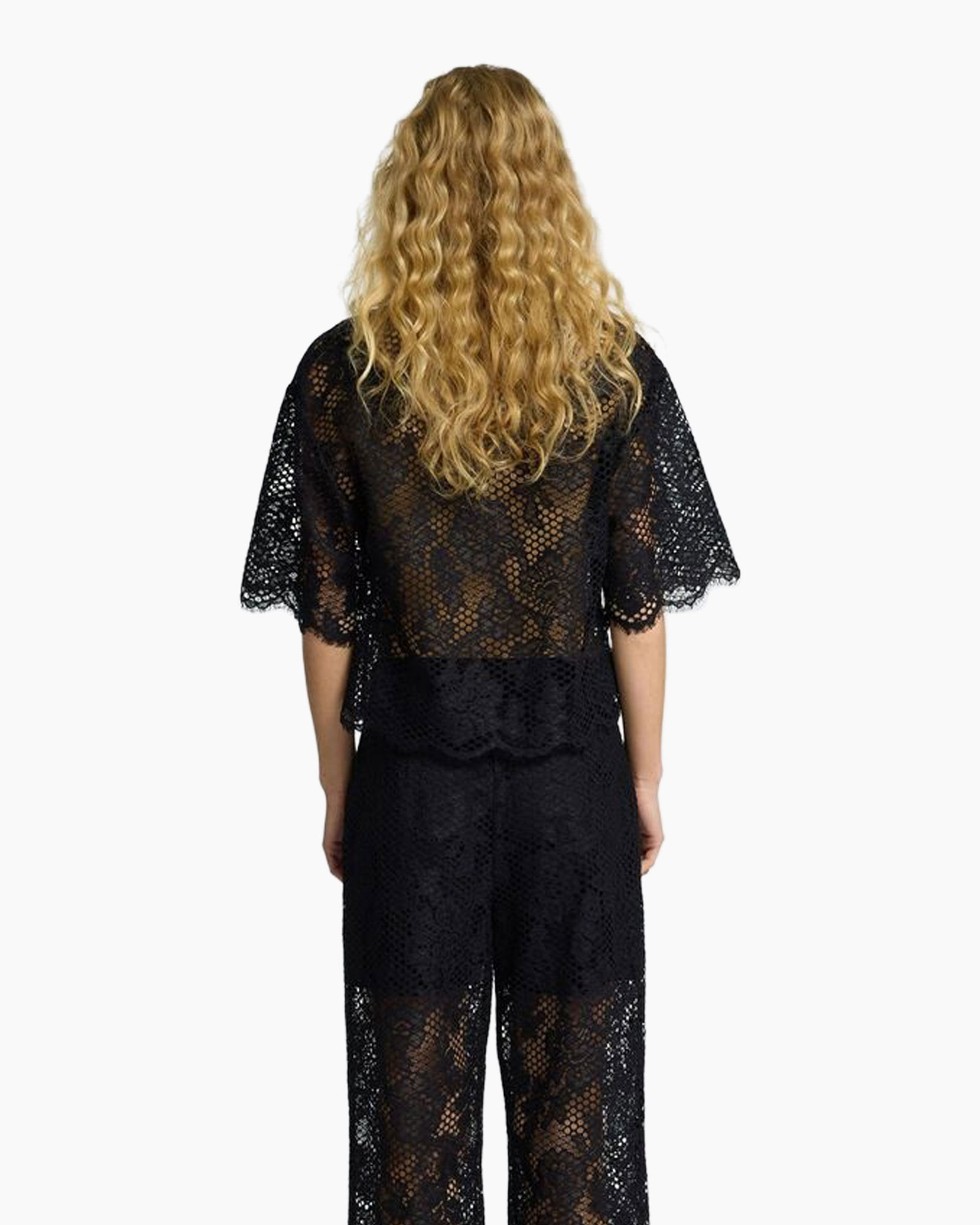 Top Milly 2/4 Cropped Top B Zwart