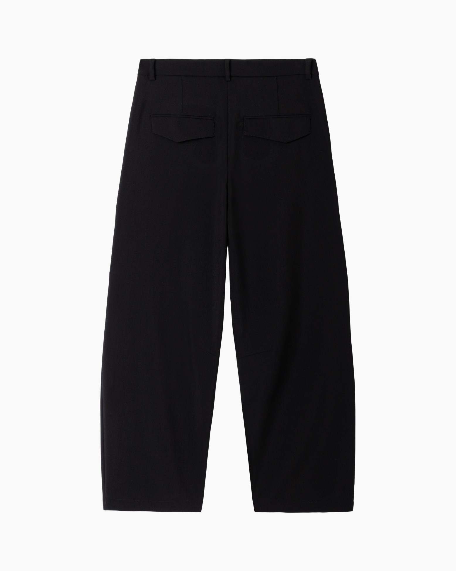 broek, zwart, wijdere stijl, eenvoudig, pantalon