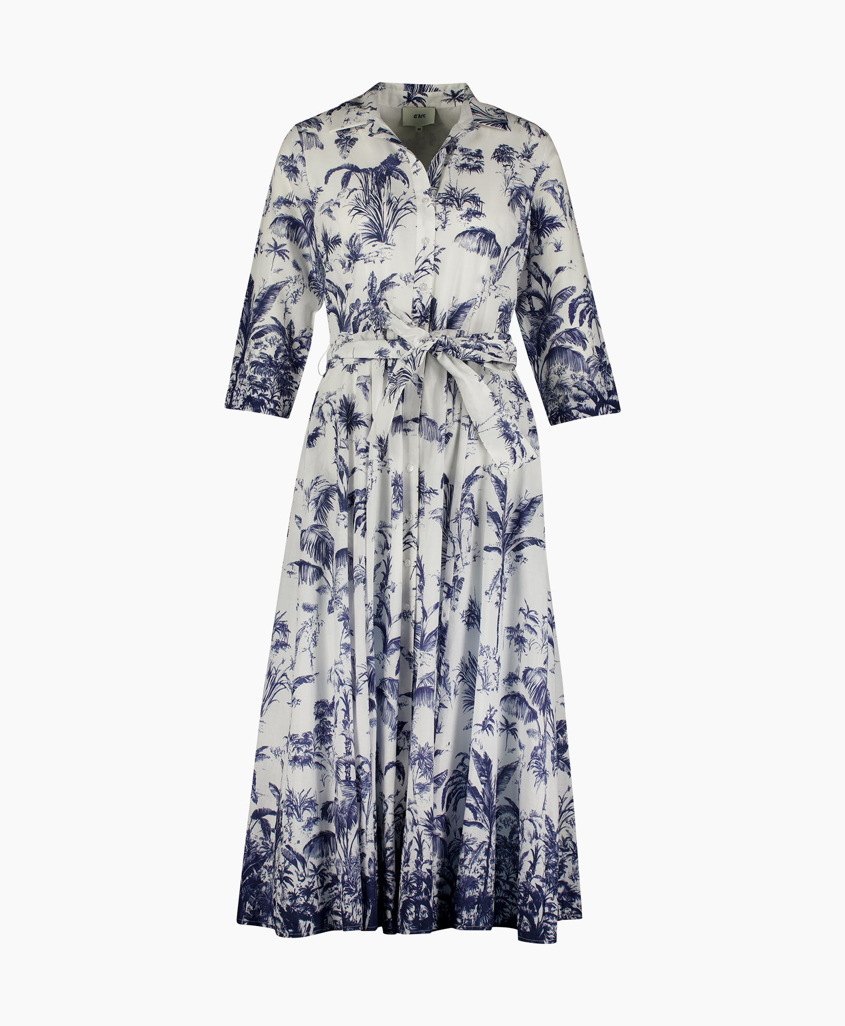 jurk, maxi, wrap, paisley, palmbomen
