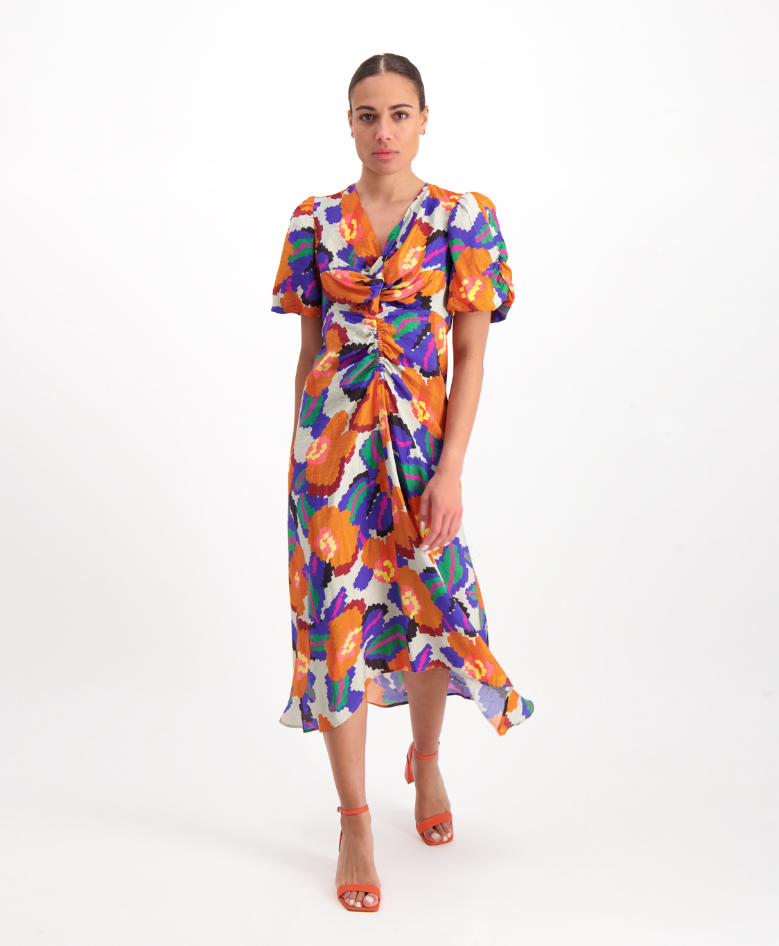 Munthe Maxi Jurk Gowny Oranje