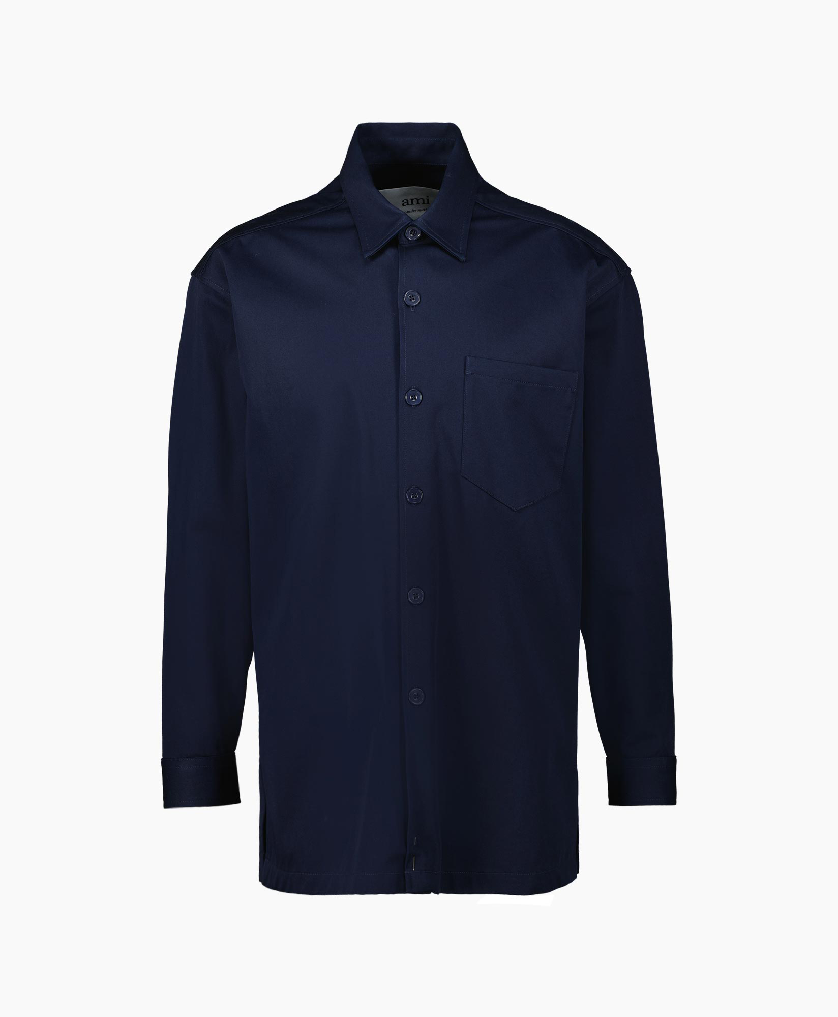 Ami Overshirt Ujk220.co0020 Donker Blauw