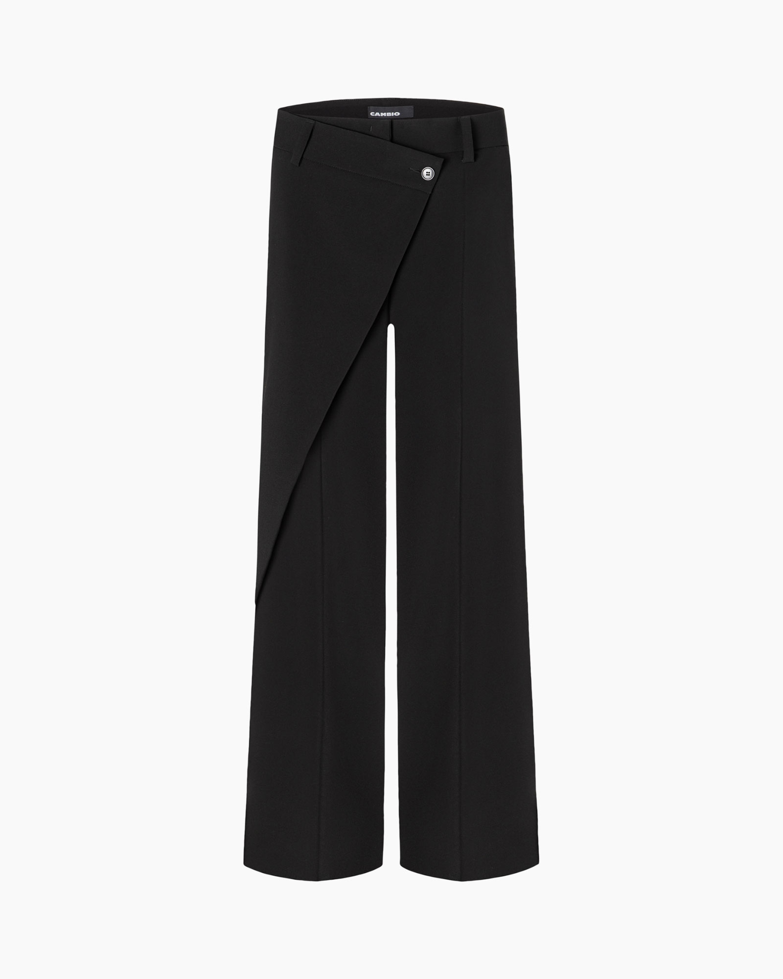 Pantalon Anais Wrap Front Stretch Zwart