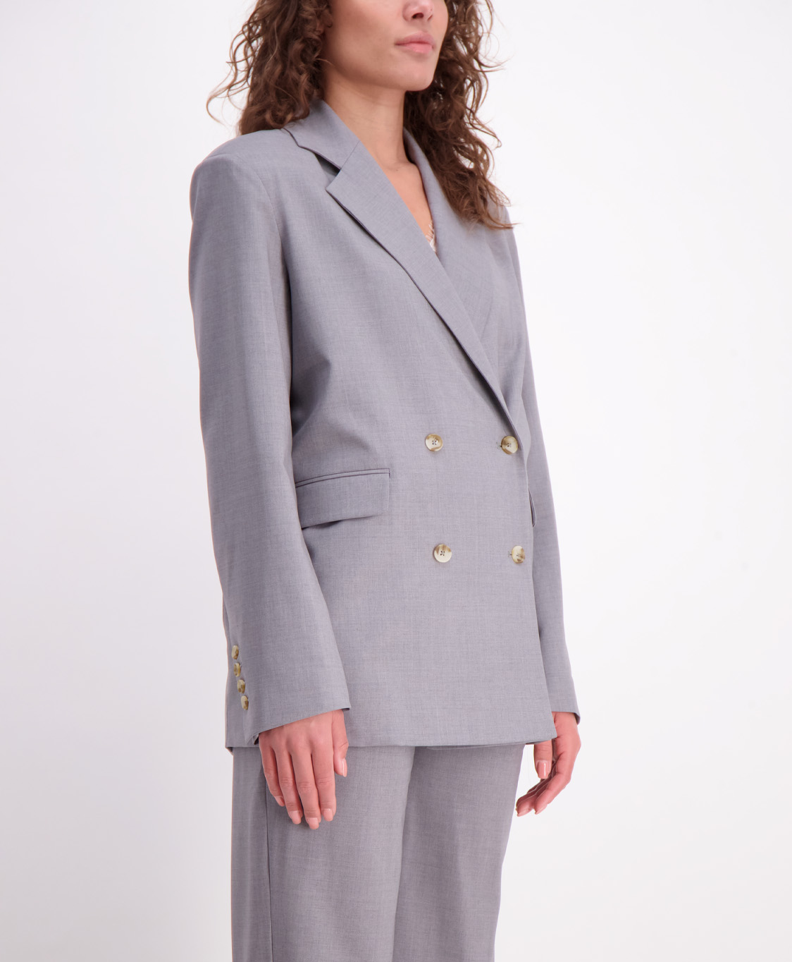 Loulou Studio Blazer Newdonau Grijs