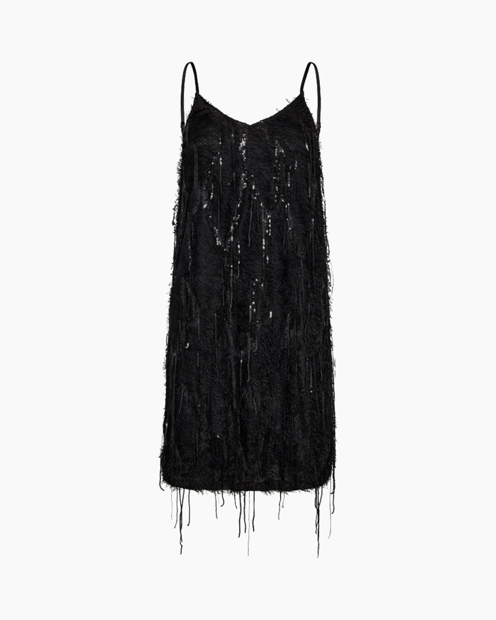 Mini Jurk Silla Sequin Strap Zwart