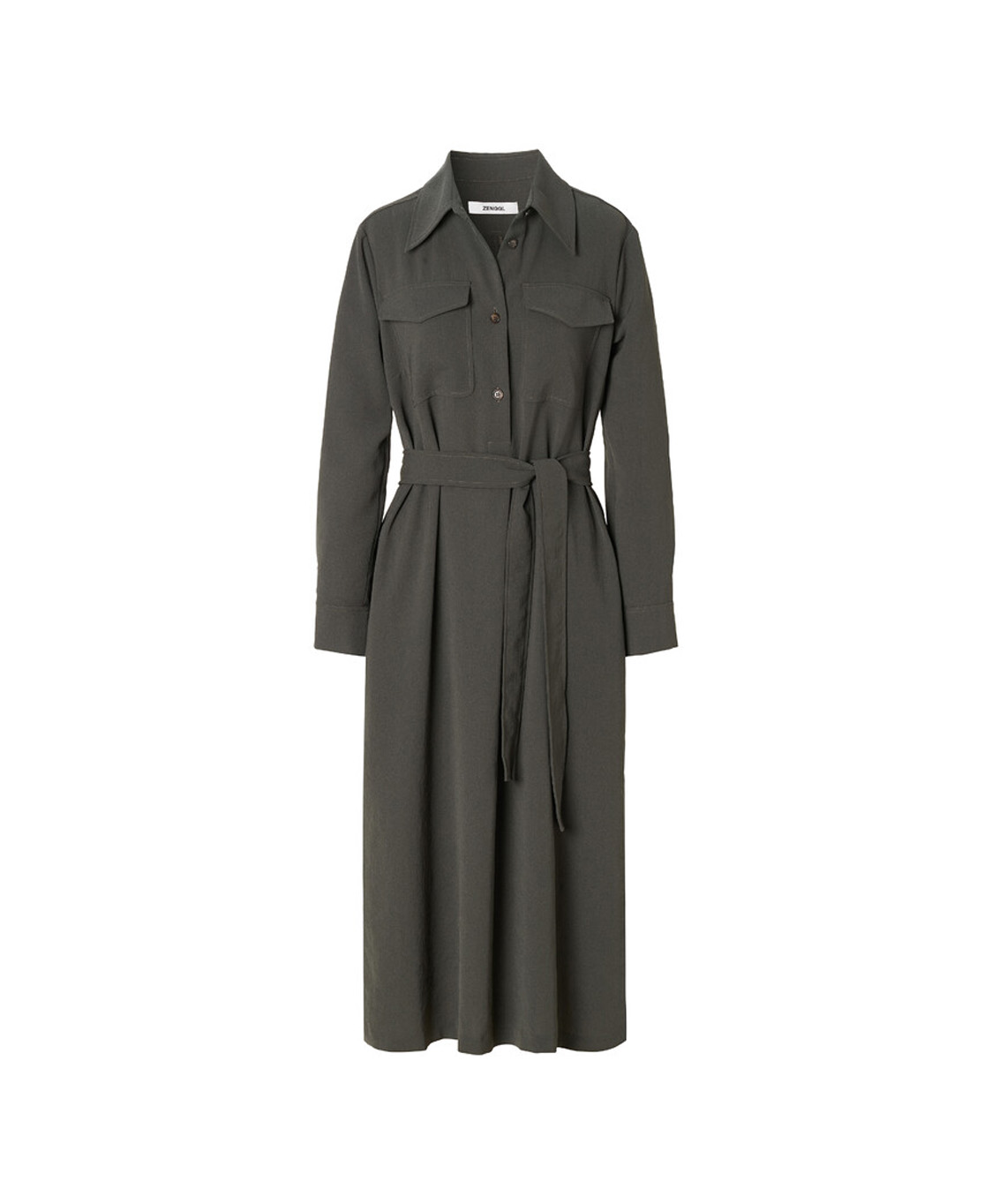 Zenggi Maxi Jurk Q01 1008 307 Donker Groen