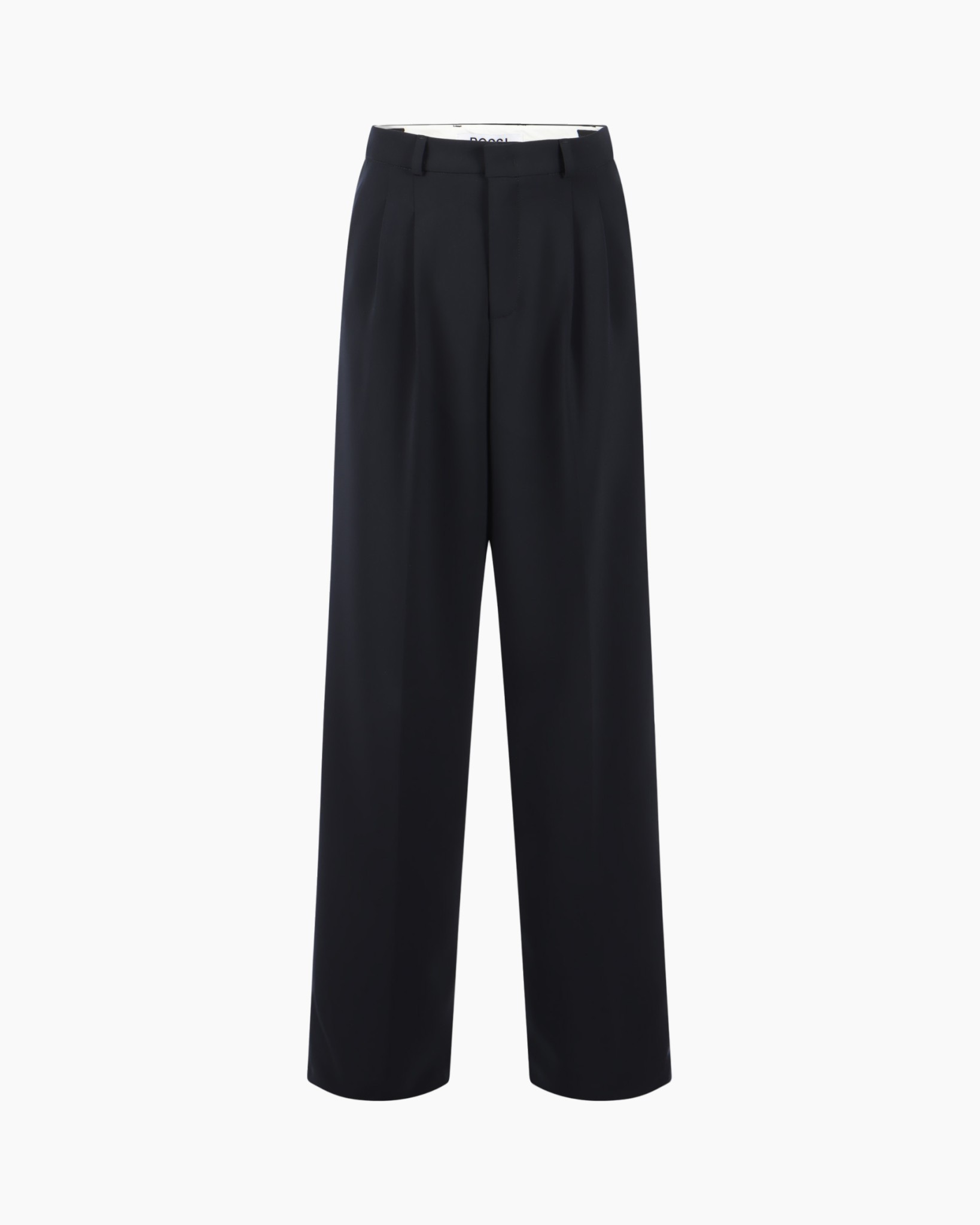 broek, zwart, wijde pijpen, plooien, hoge taille, broek, zwart, wijde pijpen, plooien, hoge taille