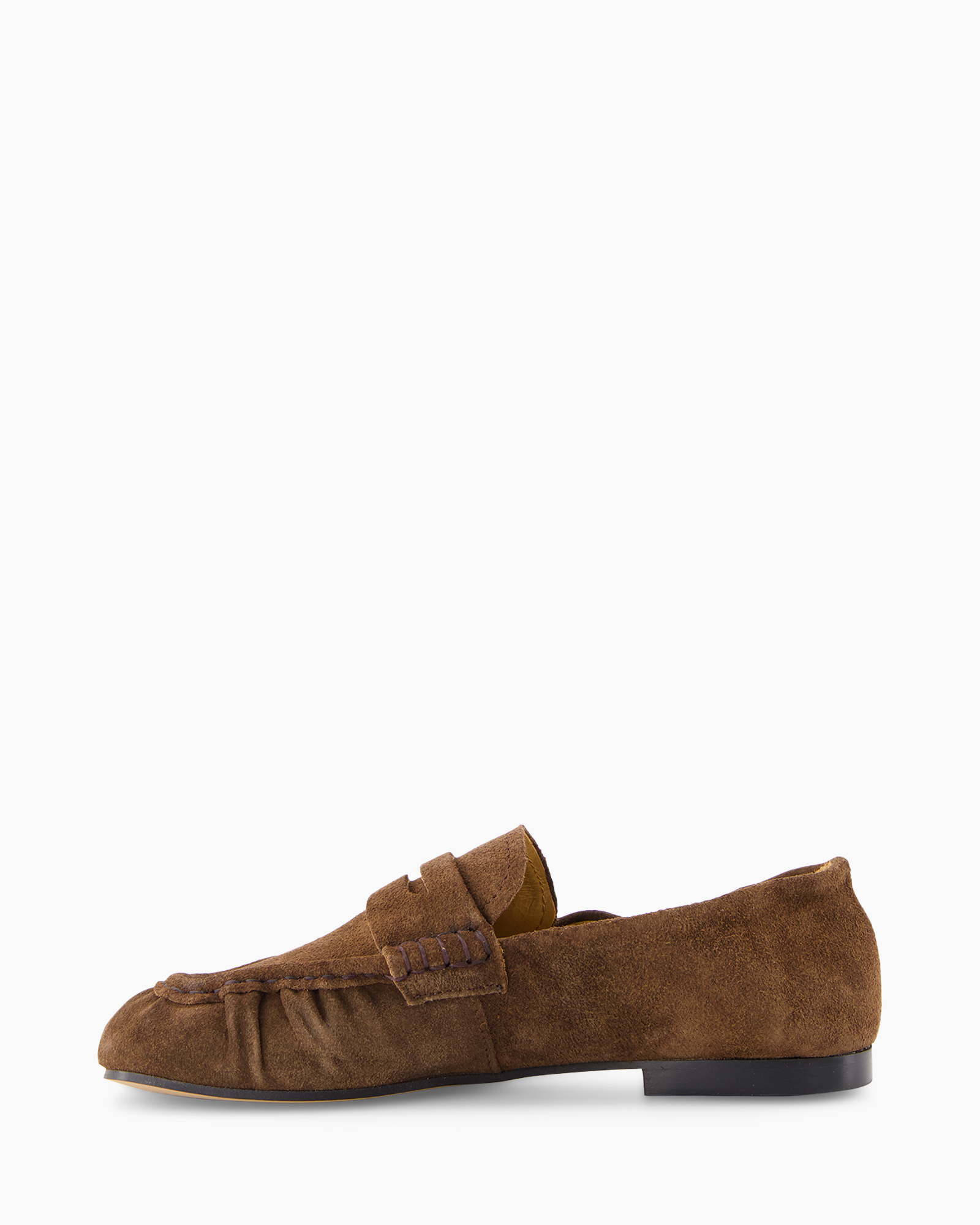 lowafer, suede, bruin, slip-on, mocassin