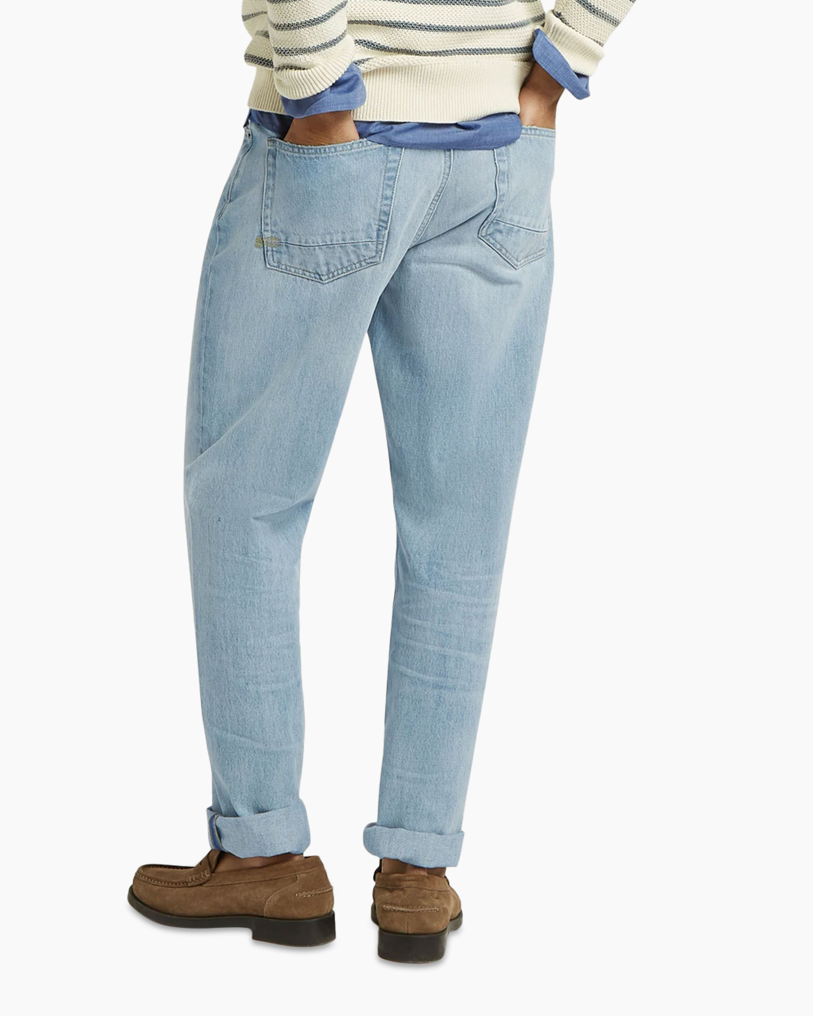 jeans, light-wash, denim, pants, rolled-cuff