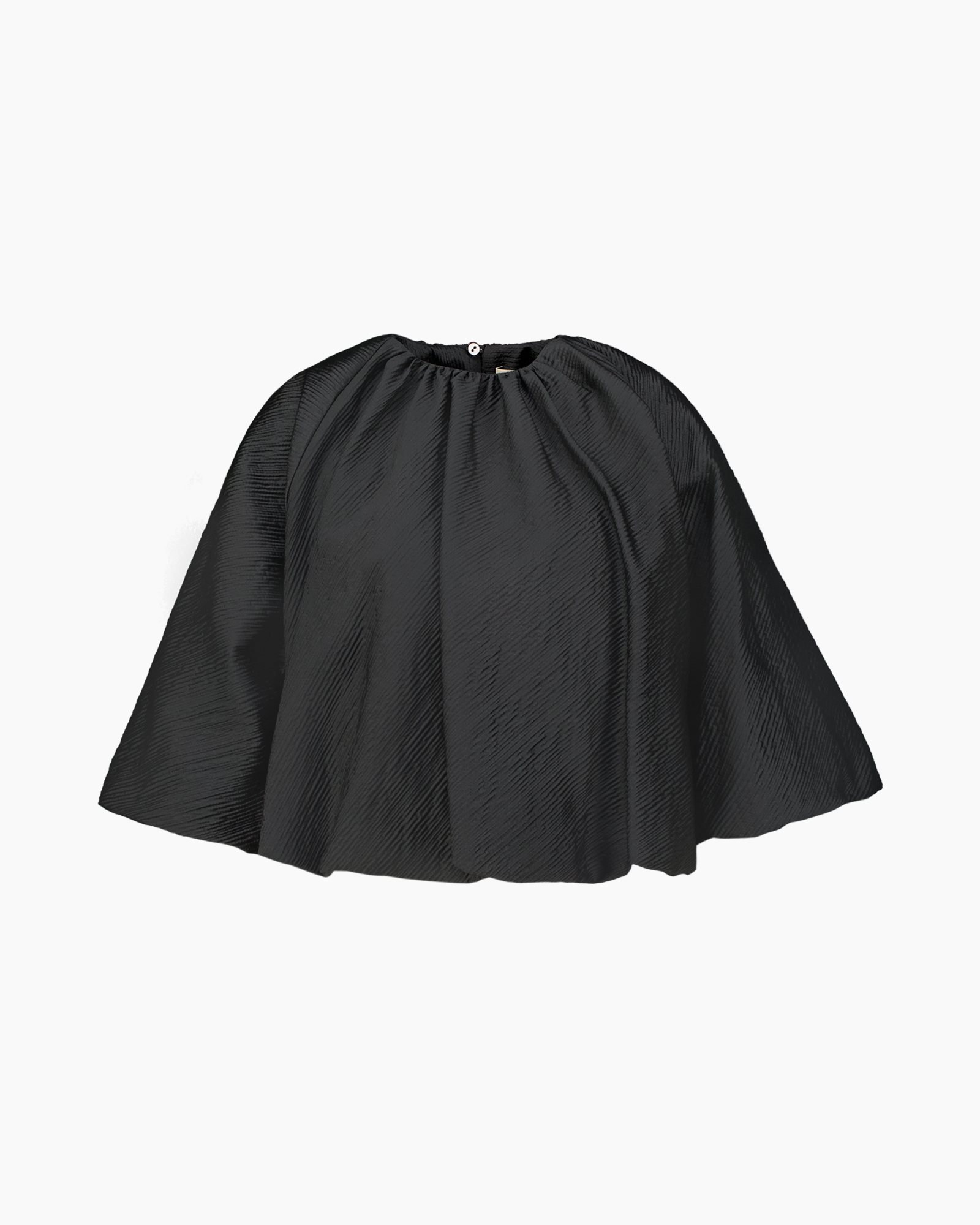 top, cape, poncho, zwart, textured