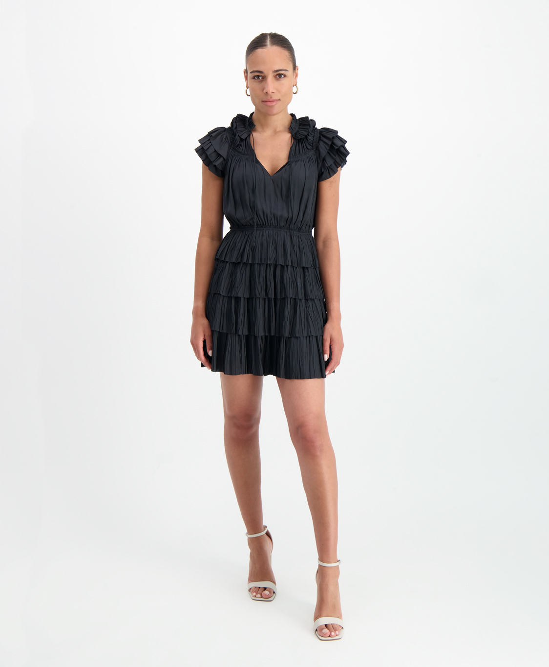 Ulla Johnson Mini Jurk Pf230162 Zwart