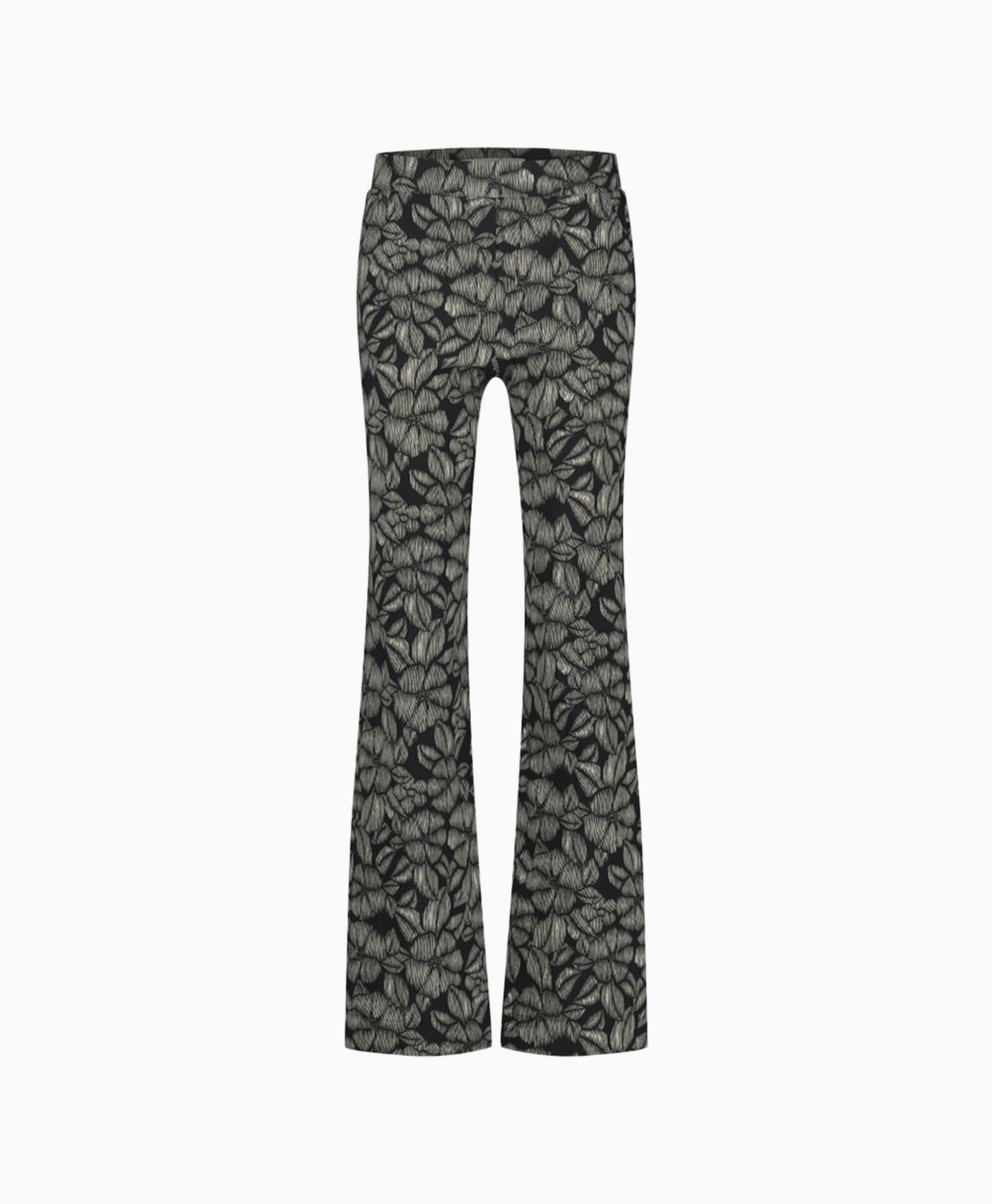 Broek Marilon Flower Trousers Zand