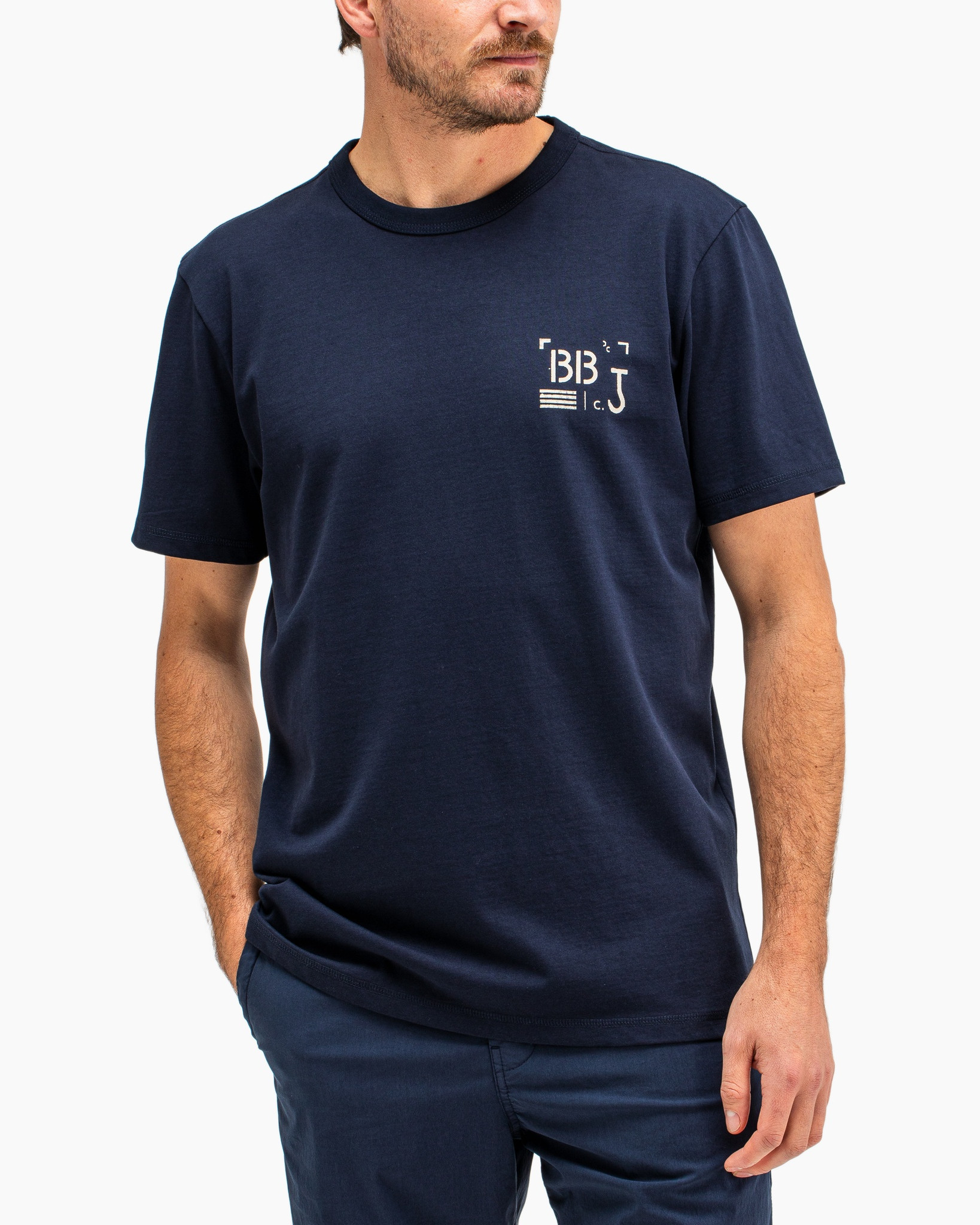 T-shirt Korte Mouw Army Stencil Tee Blauw