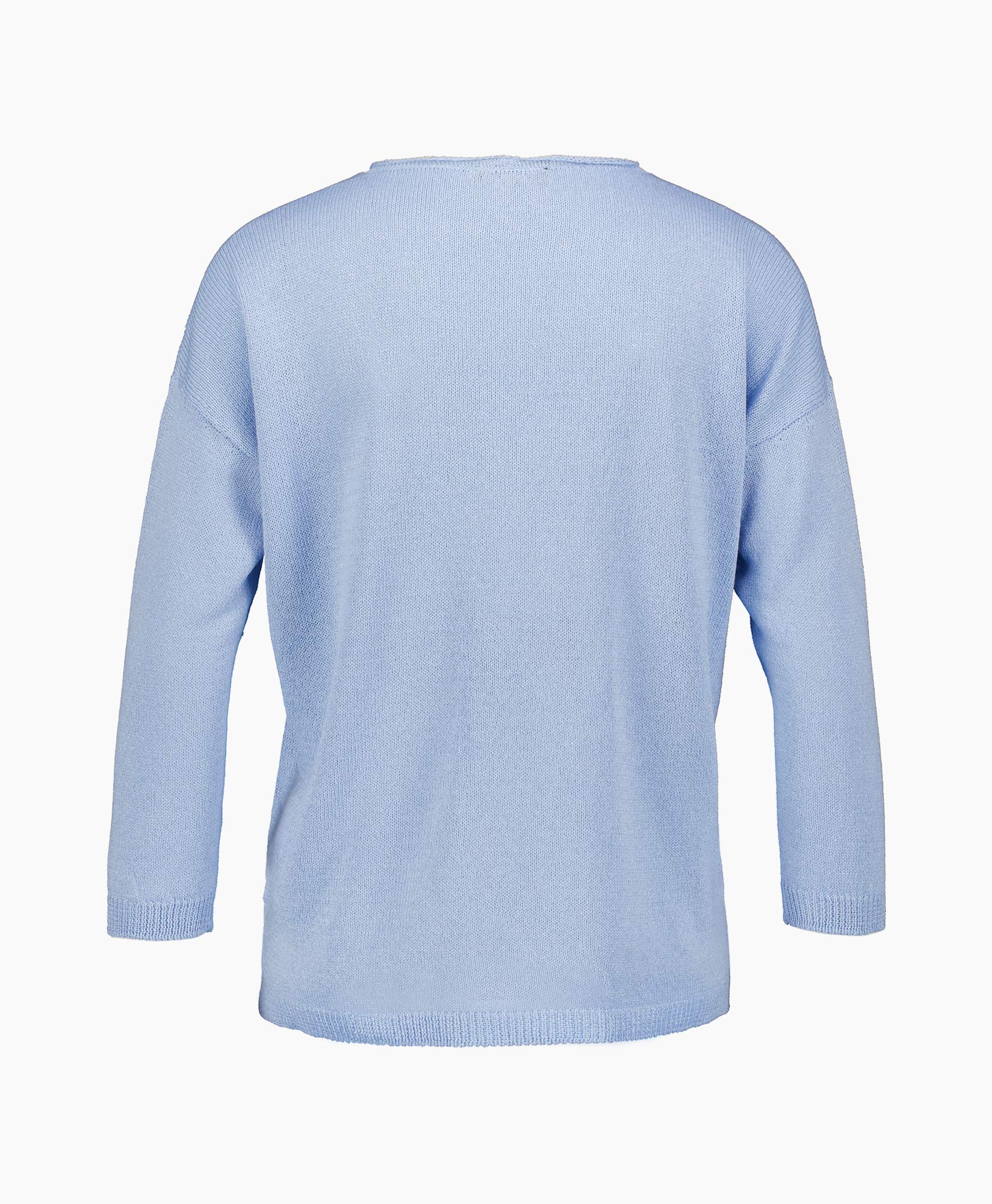 Trui V Hals Licht Blauw