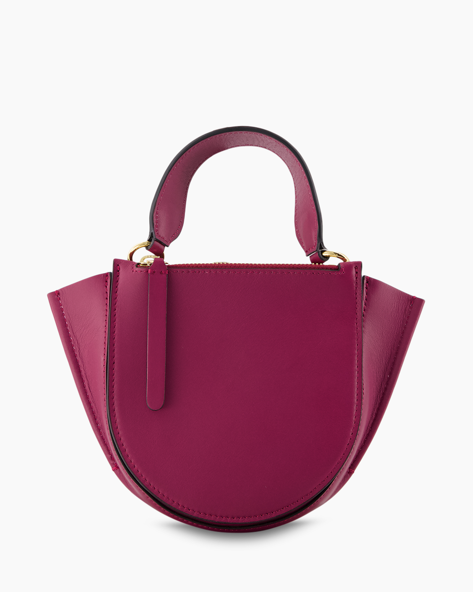 handtas, tassen, magenta, roze, leer