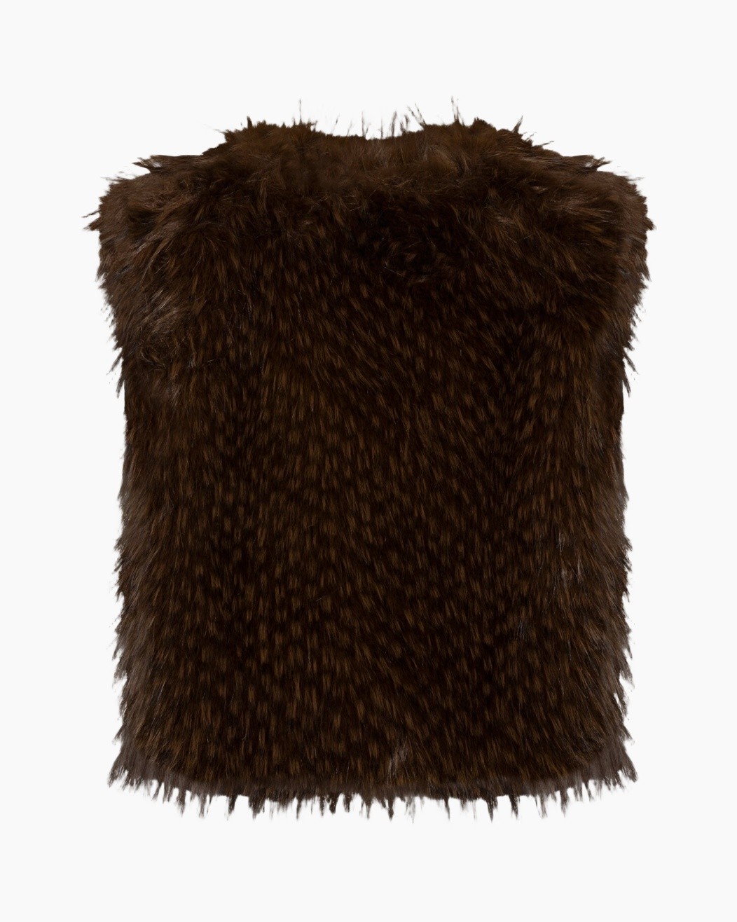vacht, nep, bruin, neck warmer, pluche