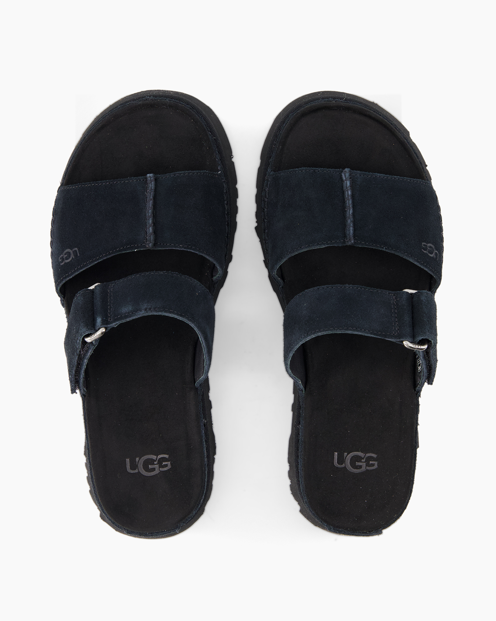 pantoffels, sandaaltjes, open tenen, twee bandjes, blauw