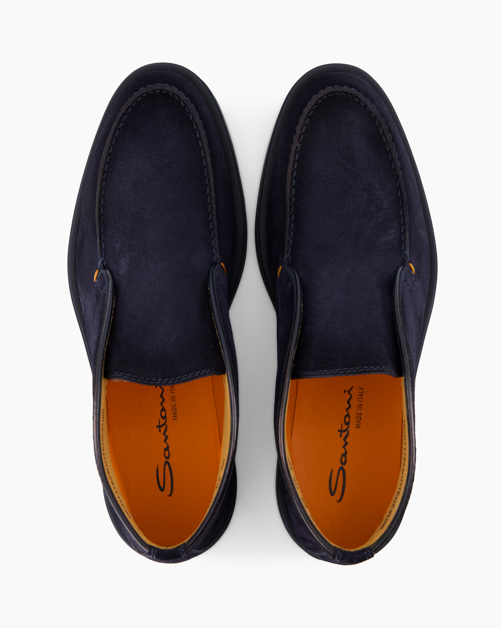 slipons, loafer, mocassins, leer, blauw