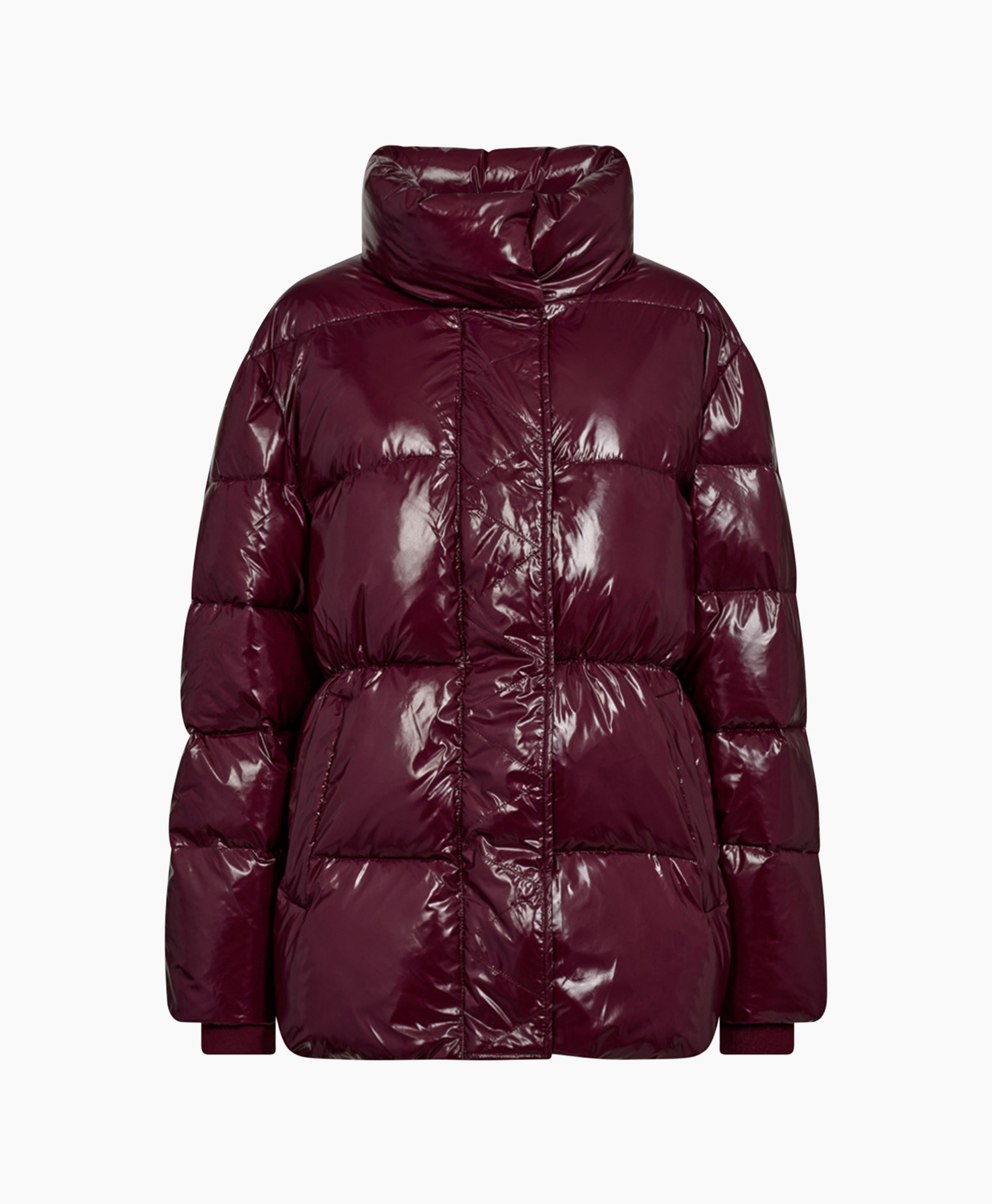 Jack Glossy Puffer Aubergine