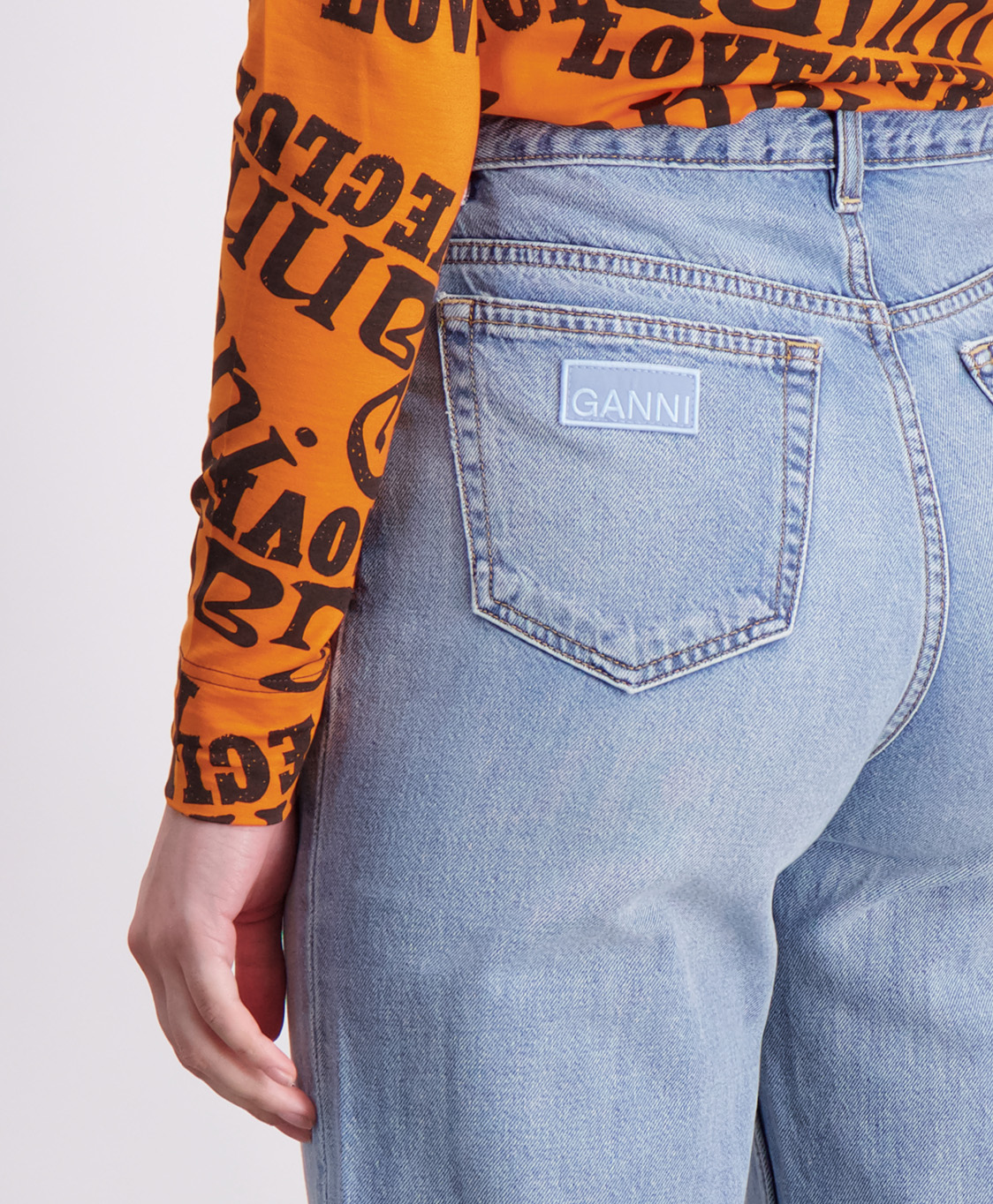Ganni Jeans F6145 Blauw