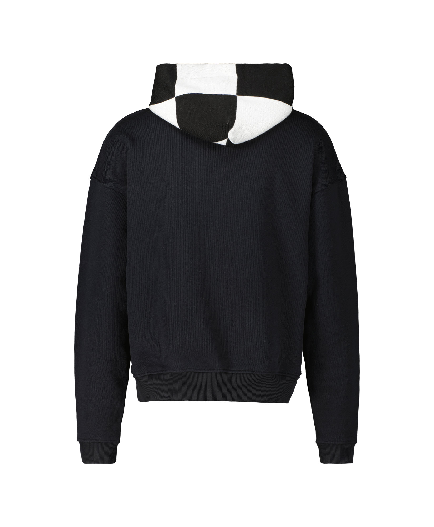 Flaneur Homme Hoodie Knitted Hood Hoodie Zwart