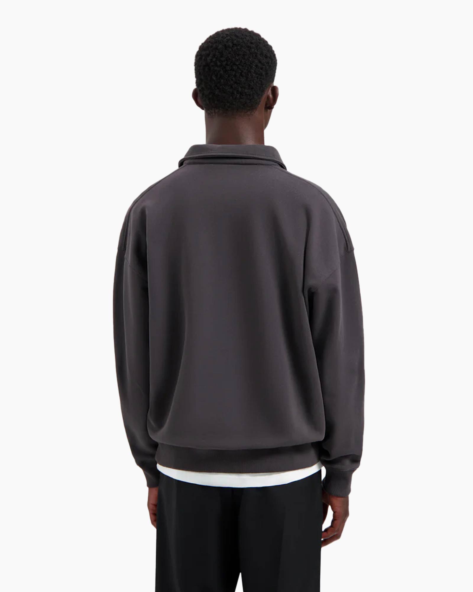 Sweater Signature Polo Donker Grijs