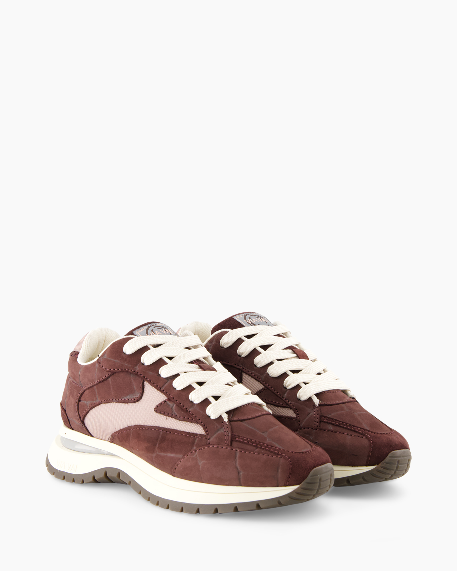 sneaker, casual, bruin, gaas, veters