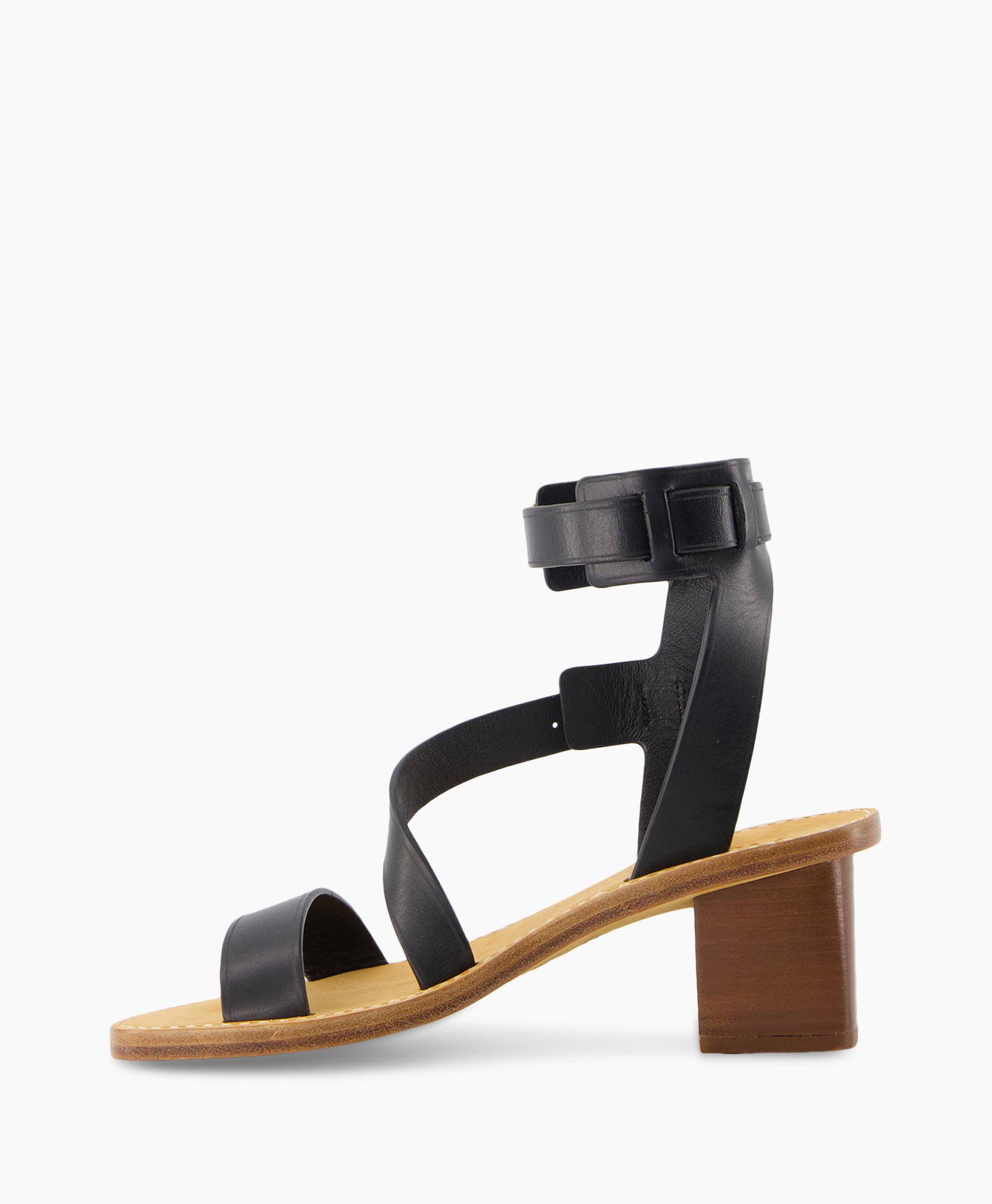 Sandaal Met Hak Cecilia Caprese Sandal Leather Zwart