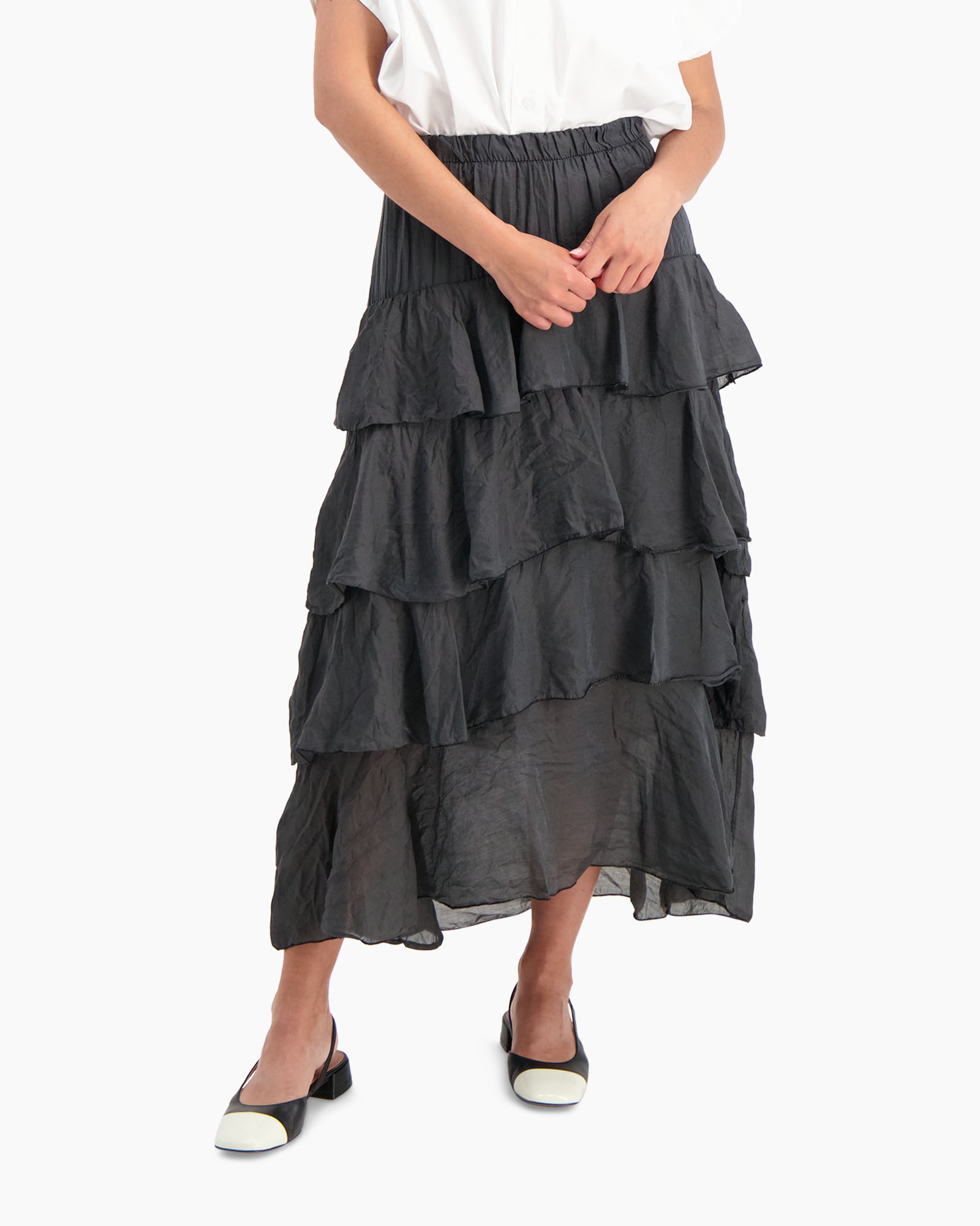 Maxi Rok Galatone Zwart