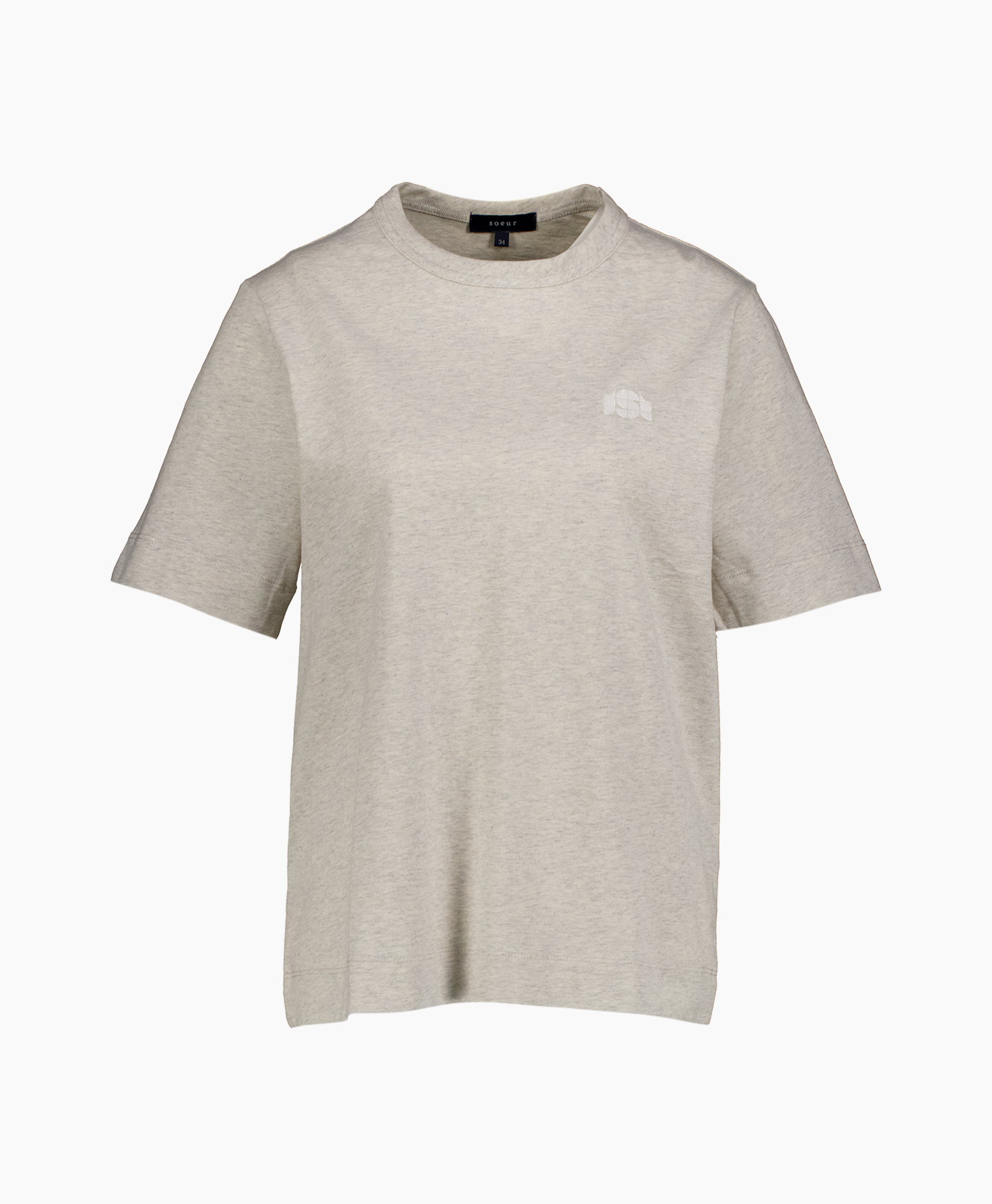 T-shirt Korte Mouw Eileen Grijs