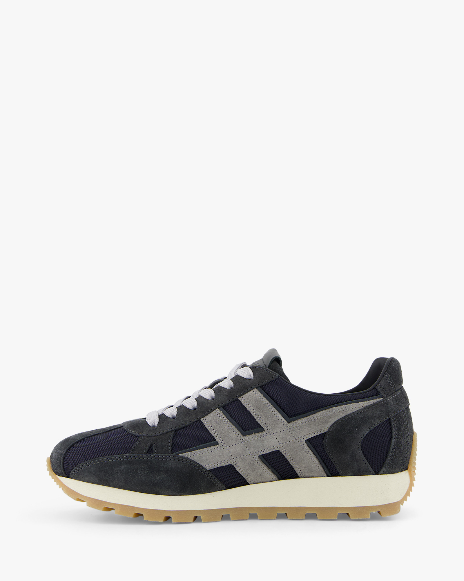 Sneaker H671 Allacciato Tess Slash Donker Blauw