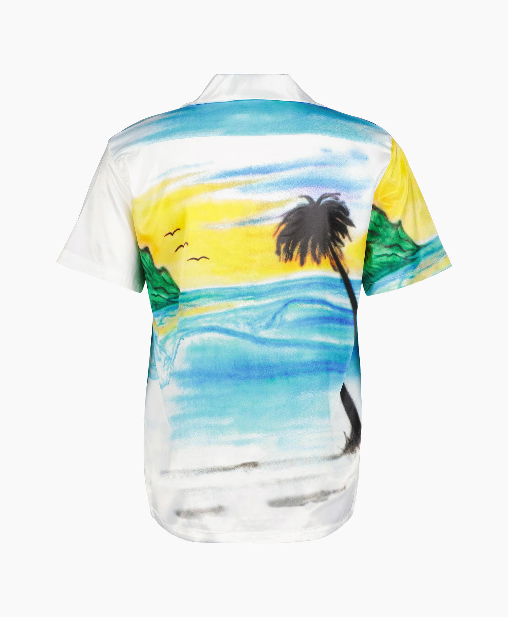 Flaneur Homme Overhemd Airbrushed Silk Shirt Diversen