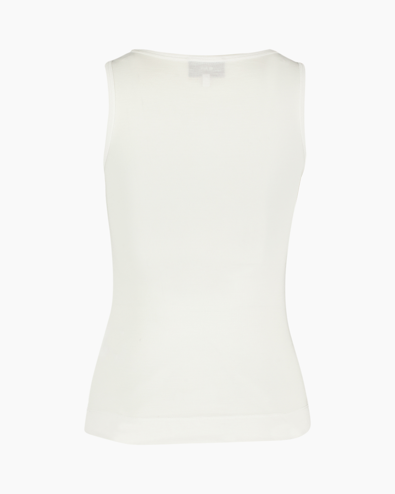 tank top, white, sleeveless, basic, knit