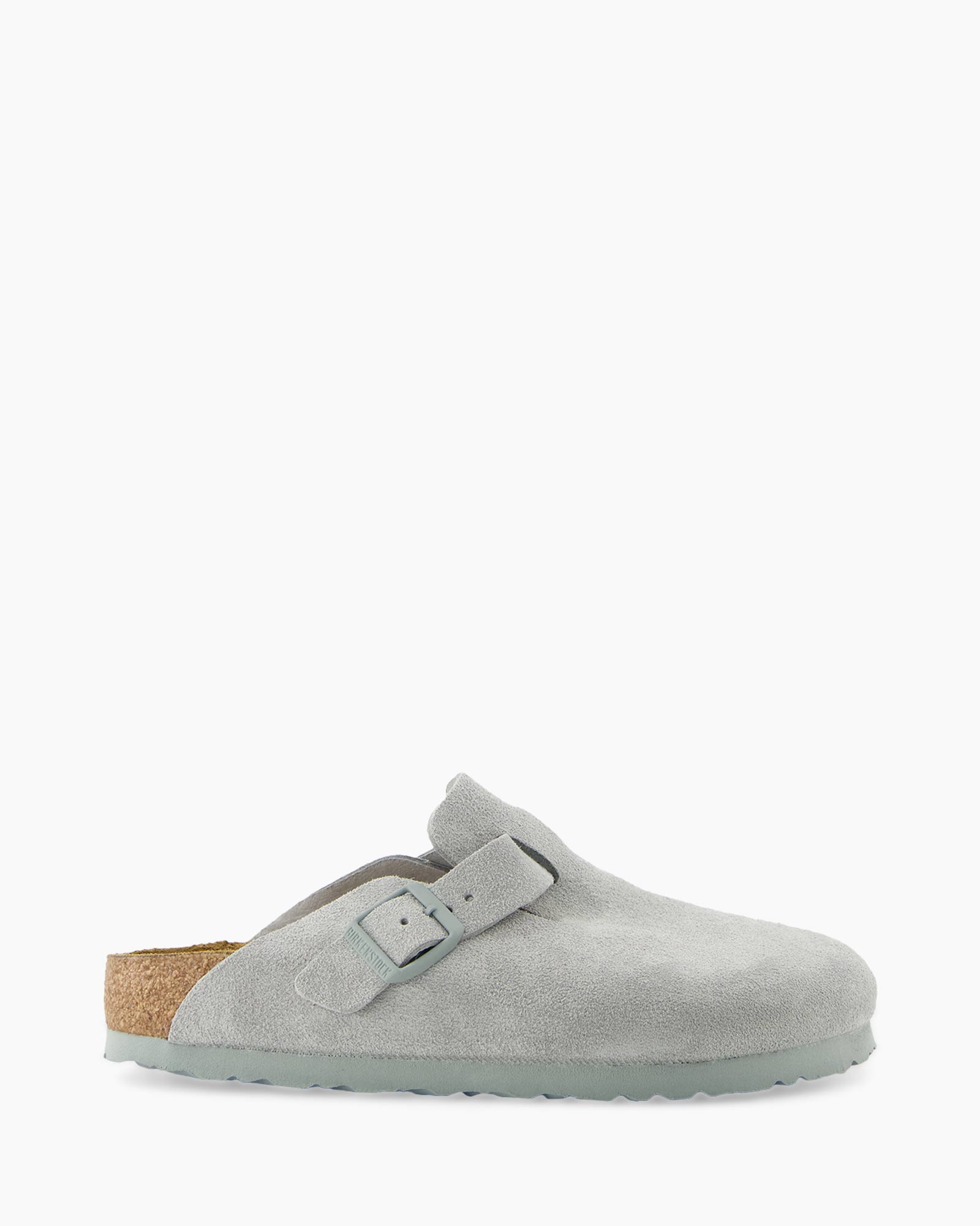 Sandaal Zonder Hak Boston Suede Leather licht groen